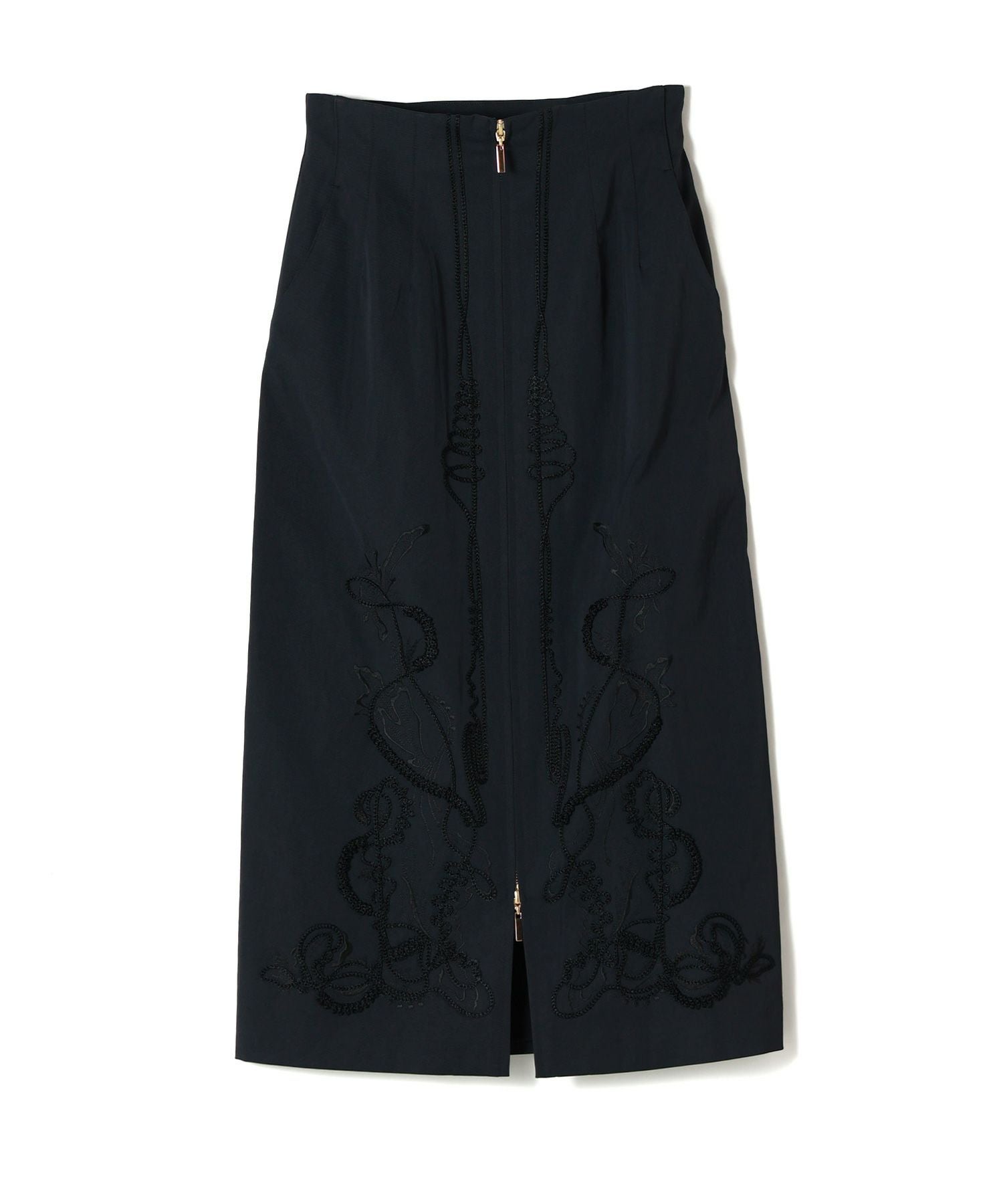 【MURRAL】Cucurbita embroidered skirt　黒 MURRAL 