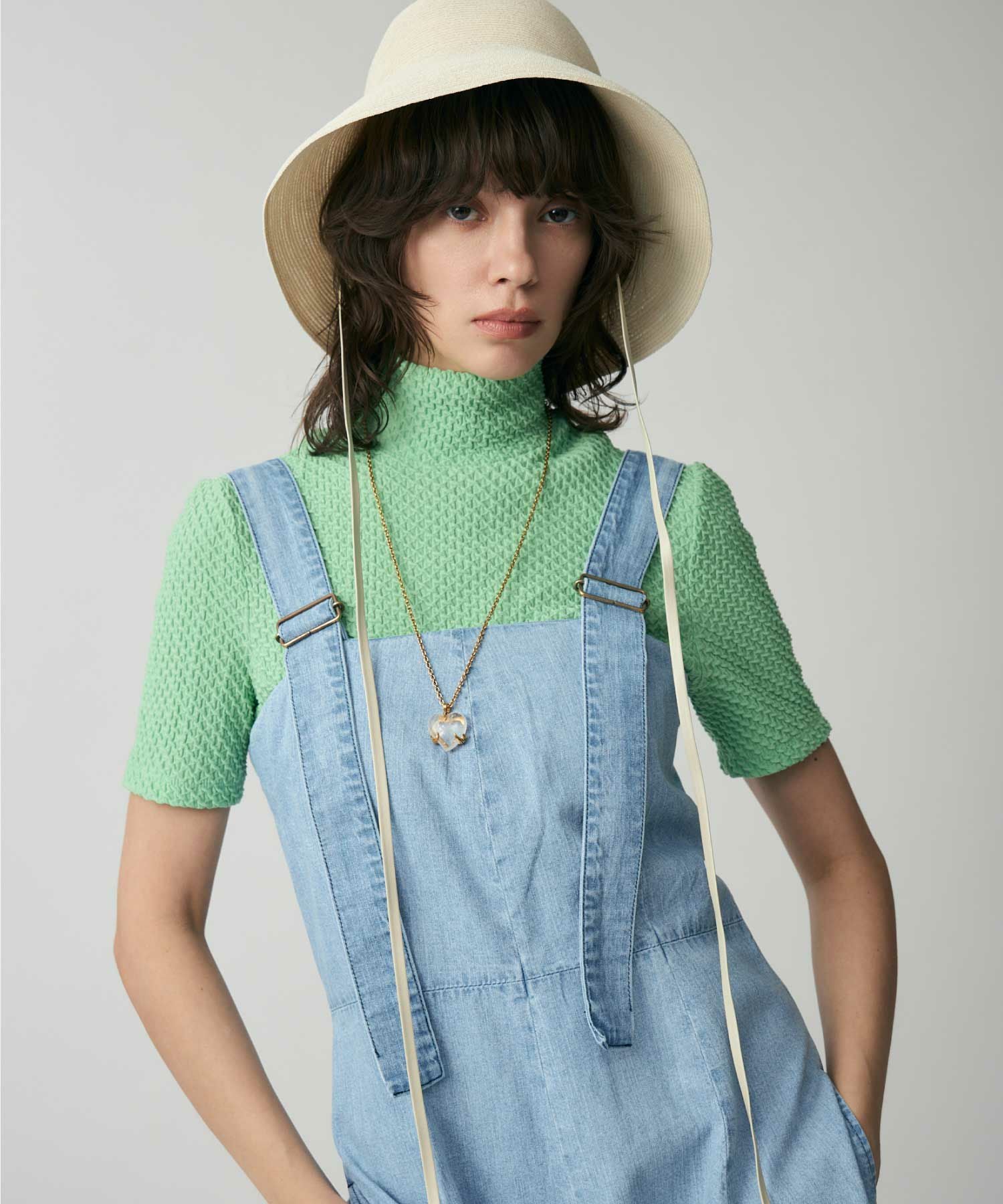 Mame Kurogouchi(マメ クロゴウチ)】 Shirring Jersey Jacquard High