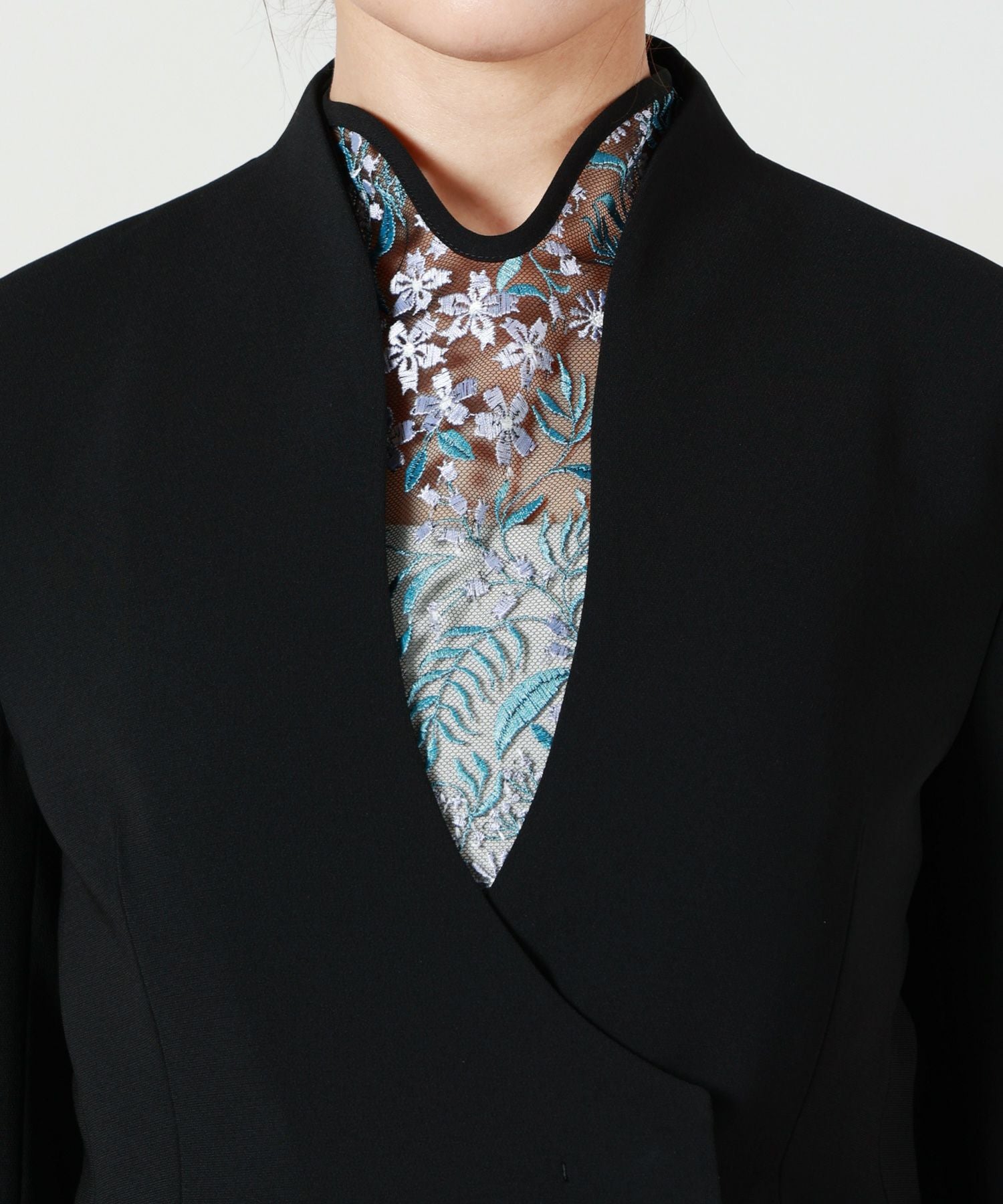 Mame Kurogouchi ジャケット Mame Kurogouchi/マメ】Nylon Twill 3D Embroidery Flight Jacket
