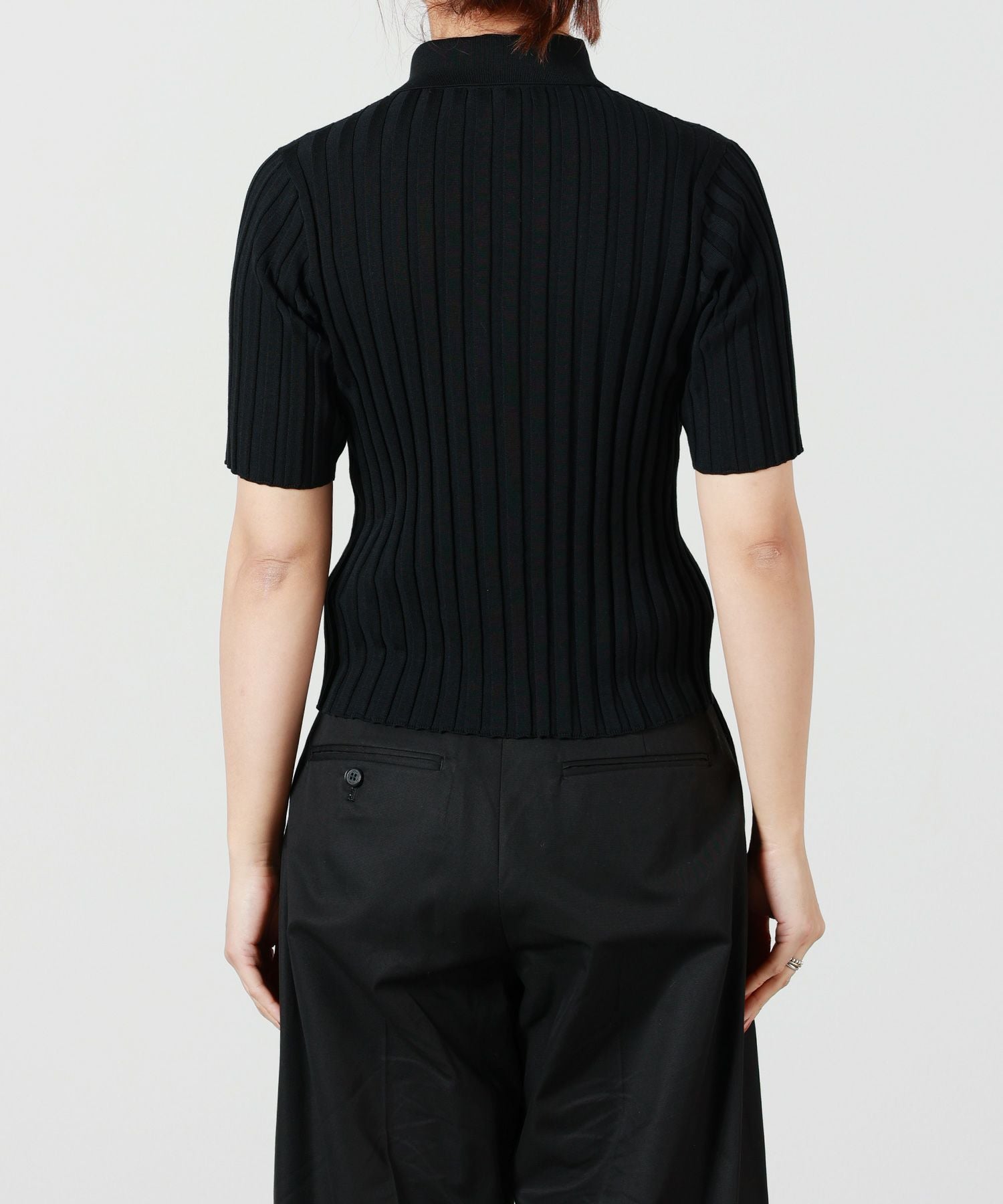 HYKE(ハイク)】 WIDE RIBBED POLO SWEATER｜PARIGOT ONLINE（パリゴ