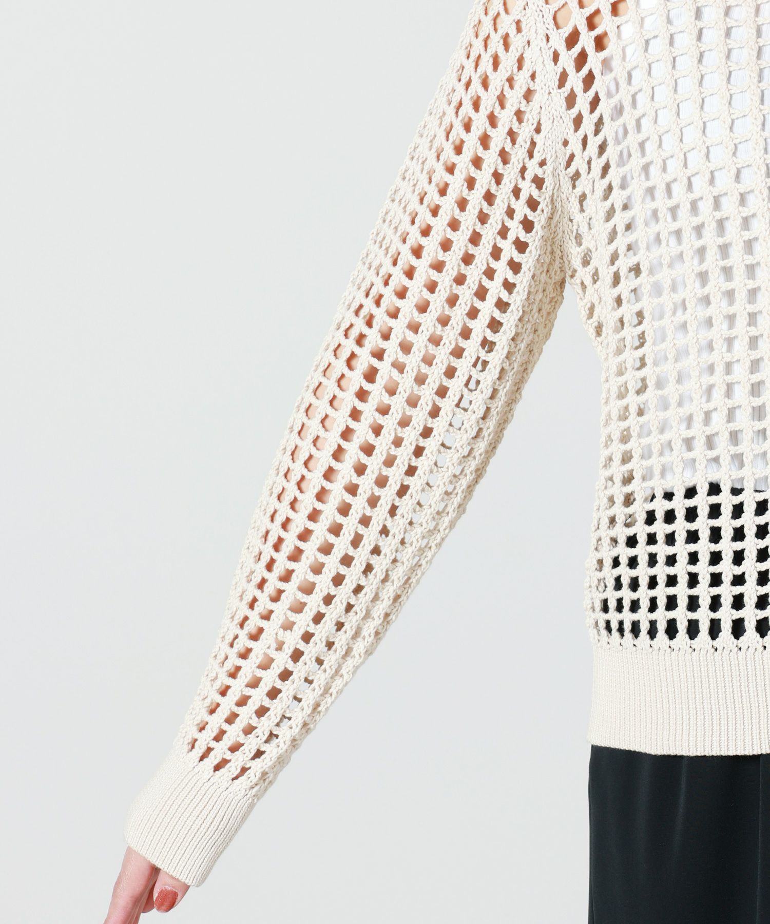 HYKE(ハイク)】 CROCHETED SWEATER｜PARIGOT ONLINE（パリゴオンライン）