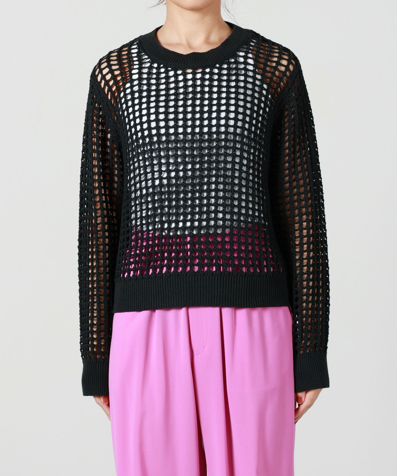 HYKE(ハイク)】 CROCHETED SWEATER｜PARIGOT ONLINE（パリゴオンライン）