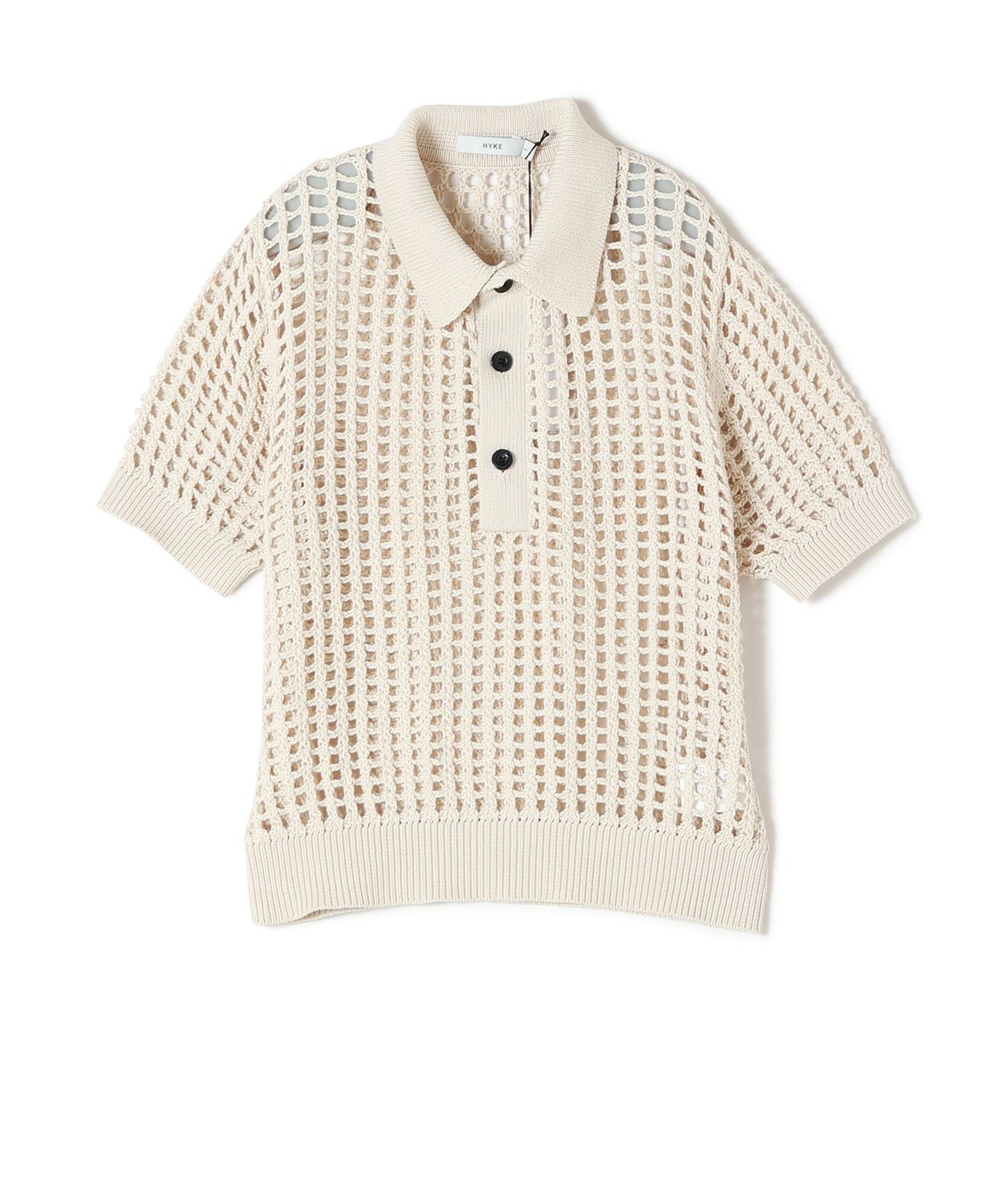 HYKE(ハイク)】 CROCHETED POLO SWEATER｜PARIGOT ONLINE（パリゴ