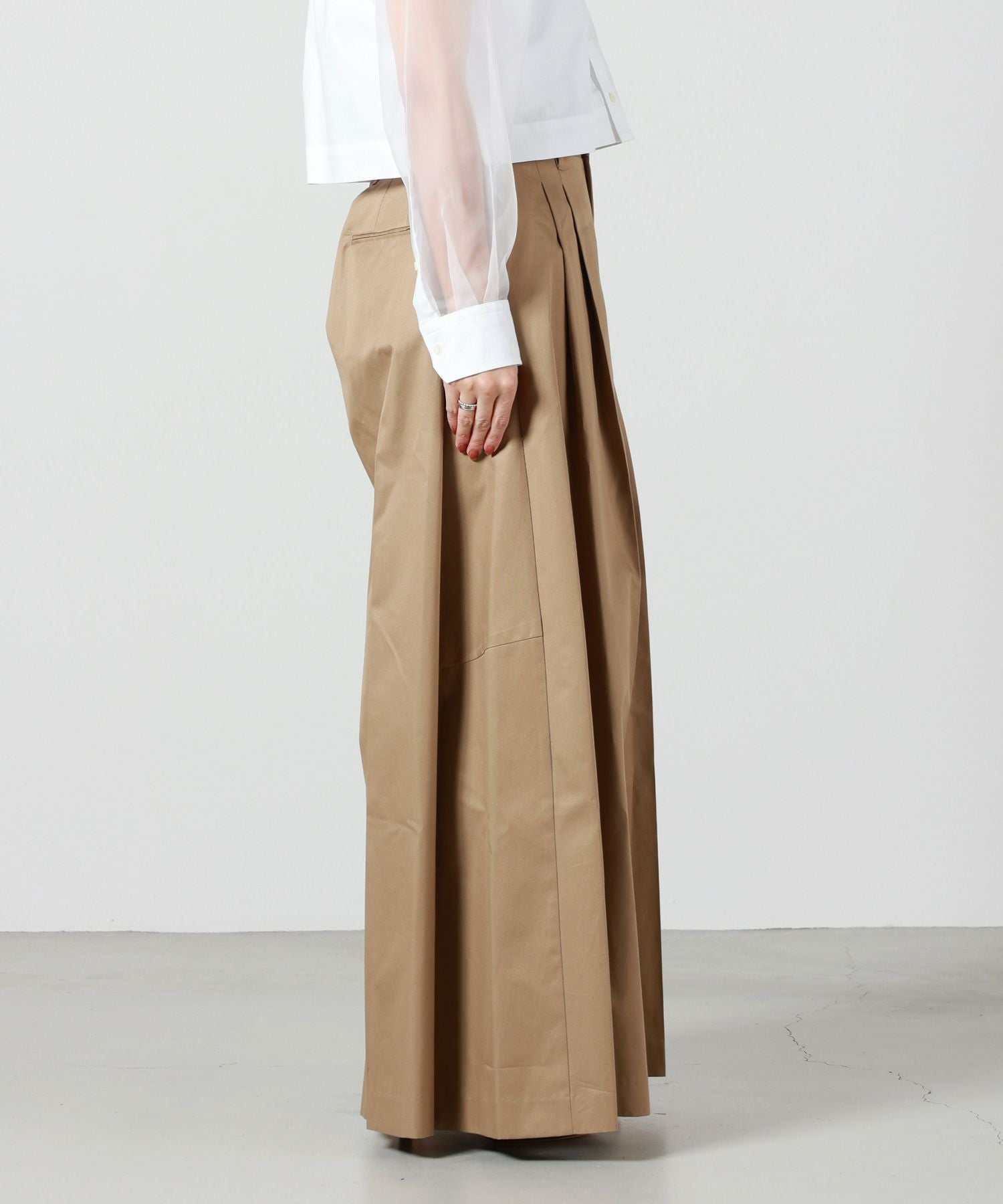 HYKE(ハイク)】 T/C SUPER WIDE LEG PANTS｜PARIGOT ONLINE（パリゴ