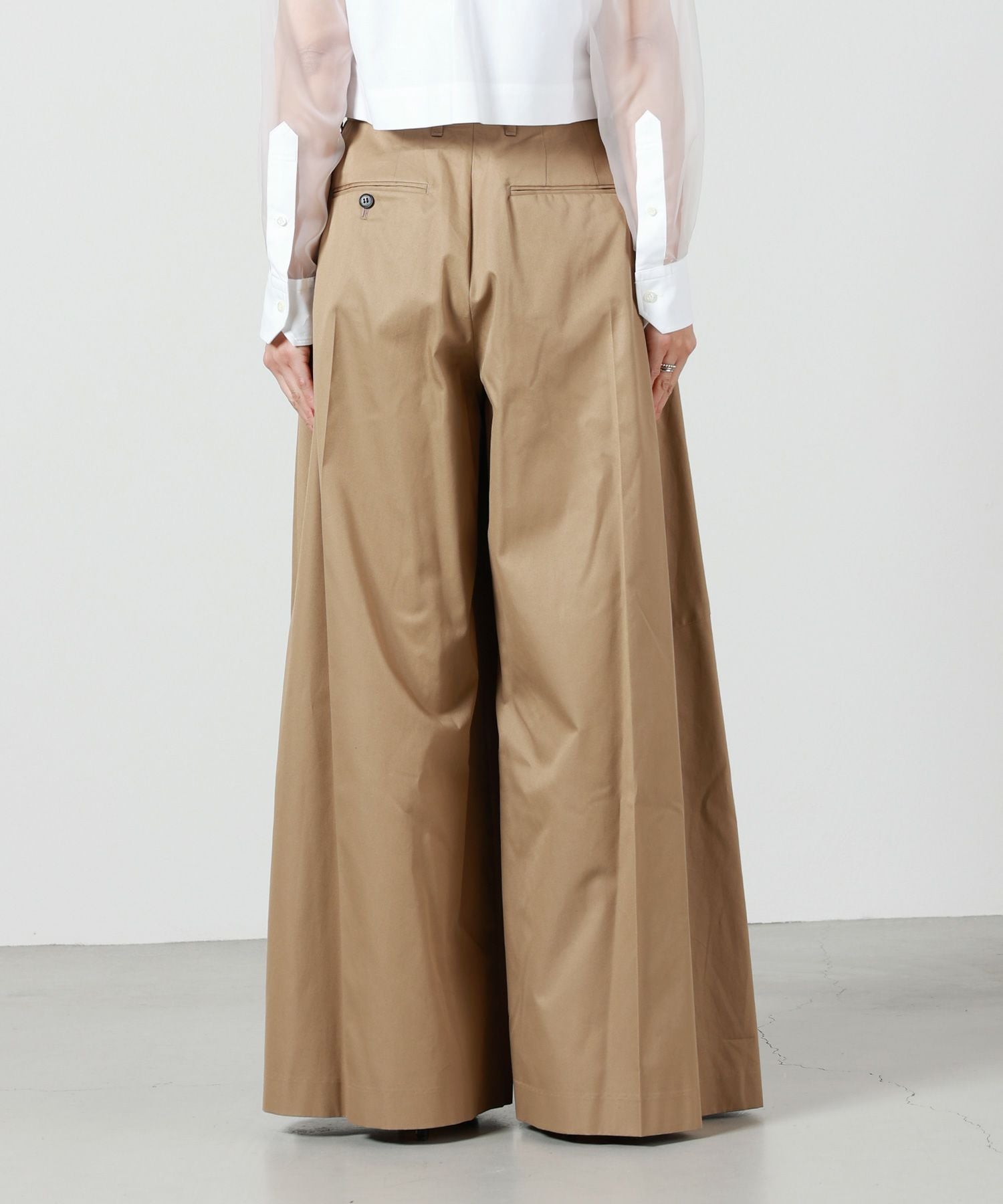 HYKE(ハイク)】 T/C SUPER WIDE LEG PANTS｜PARIGOT ONLINE（パリゴ