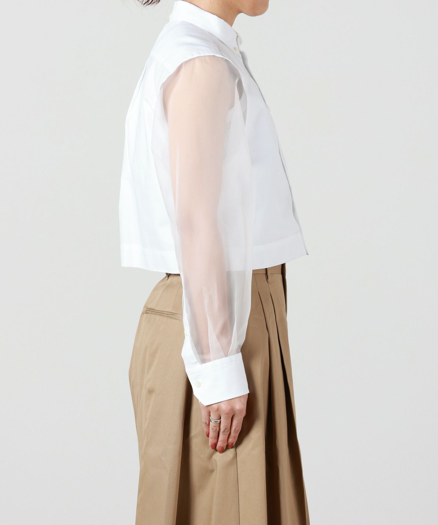 HYKE 半袖 ホワイトシャツ size2 HYKE ハイク 半袖シャツ ホワイト 新品未使用 - メルカリ