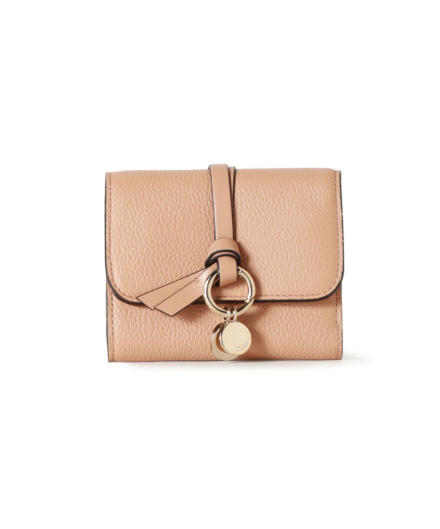 Chloe(クロエ)】 グレインレザー製ALPHABETスモールトリフォールド