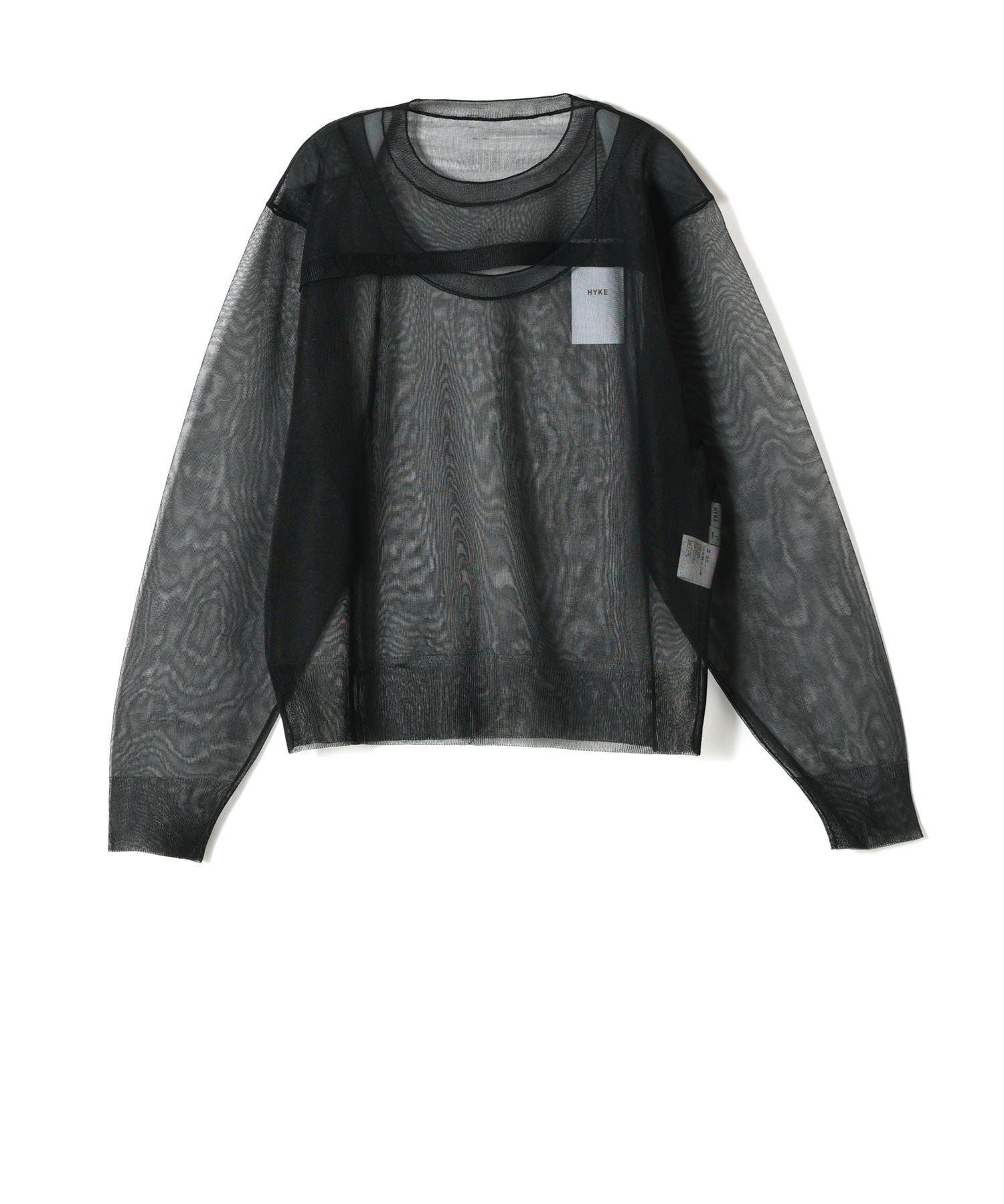 HYKE(ハイク)】 SHEER CREW NECK SWEATER｜PARIGOT ONLINE（パリゴ