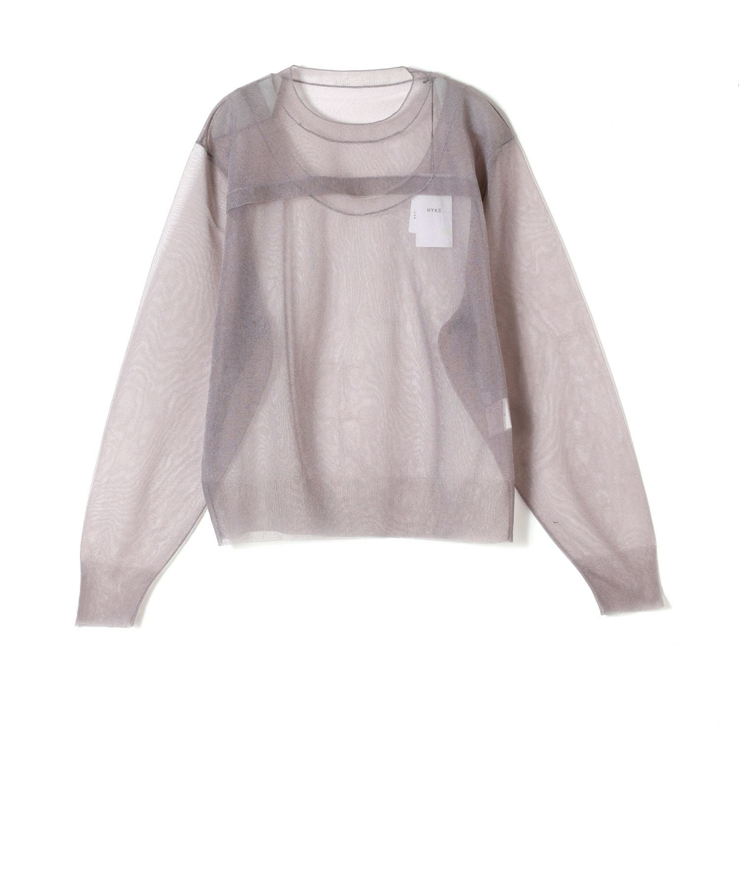 HYKE(ハイク)】 SHEER CREW NECK SWEATER｜PARIGOT ONLINE（パリゴ