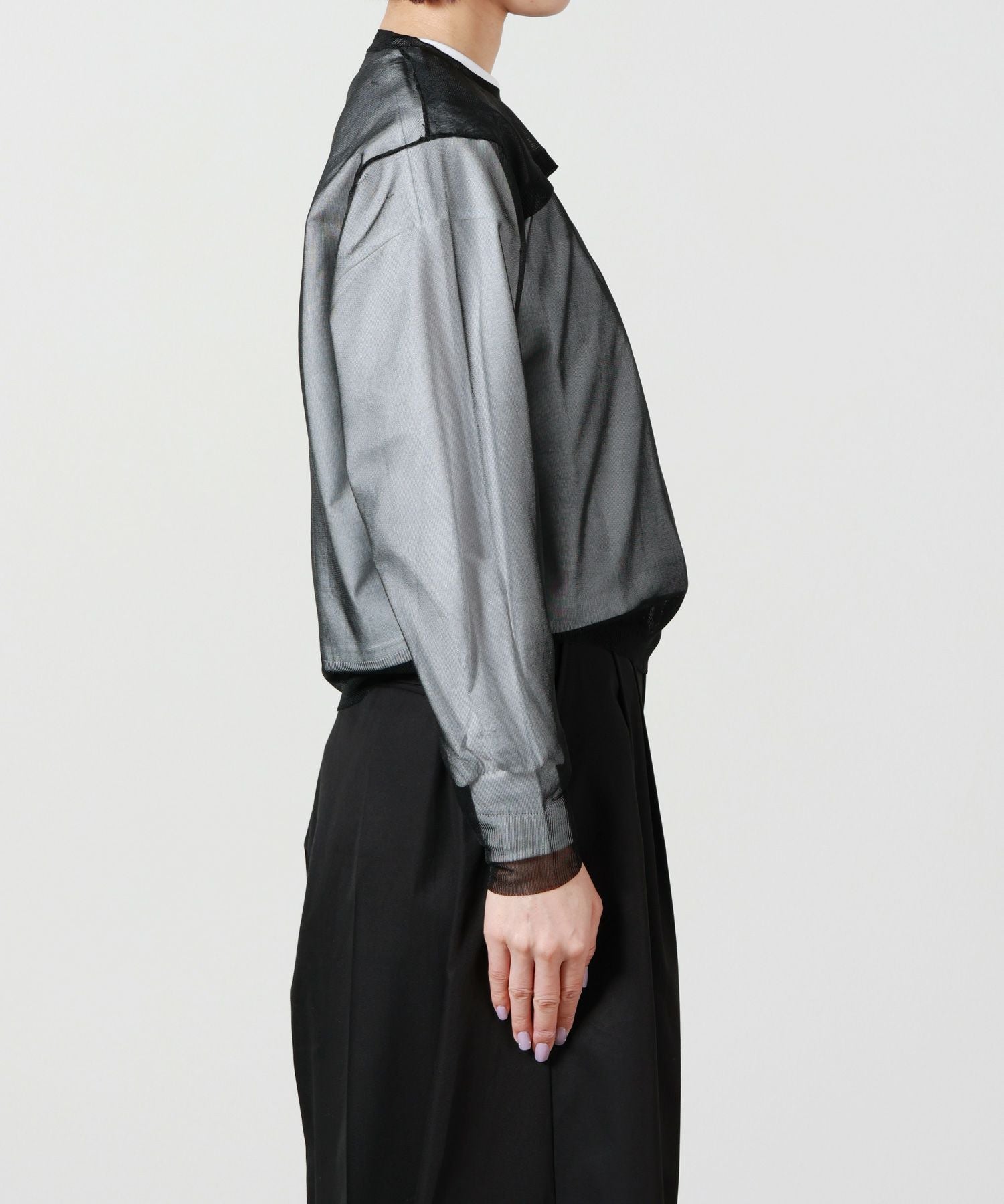 HYKE(ハイク)】 SHEER CREW NECK SWEATER｜PARIGOT ONLINE（パリゴ
