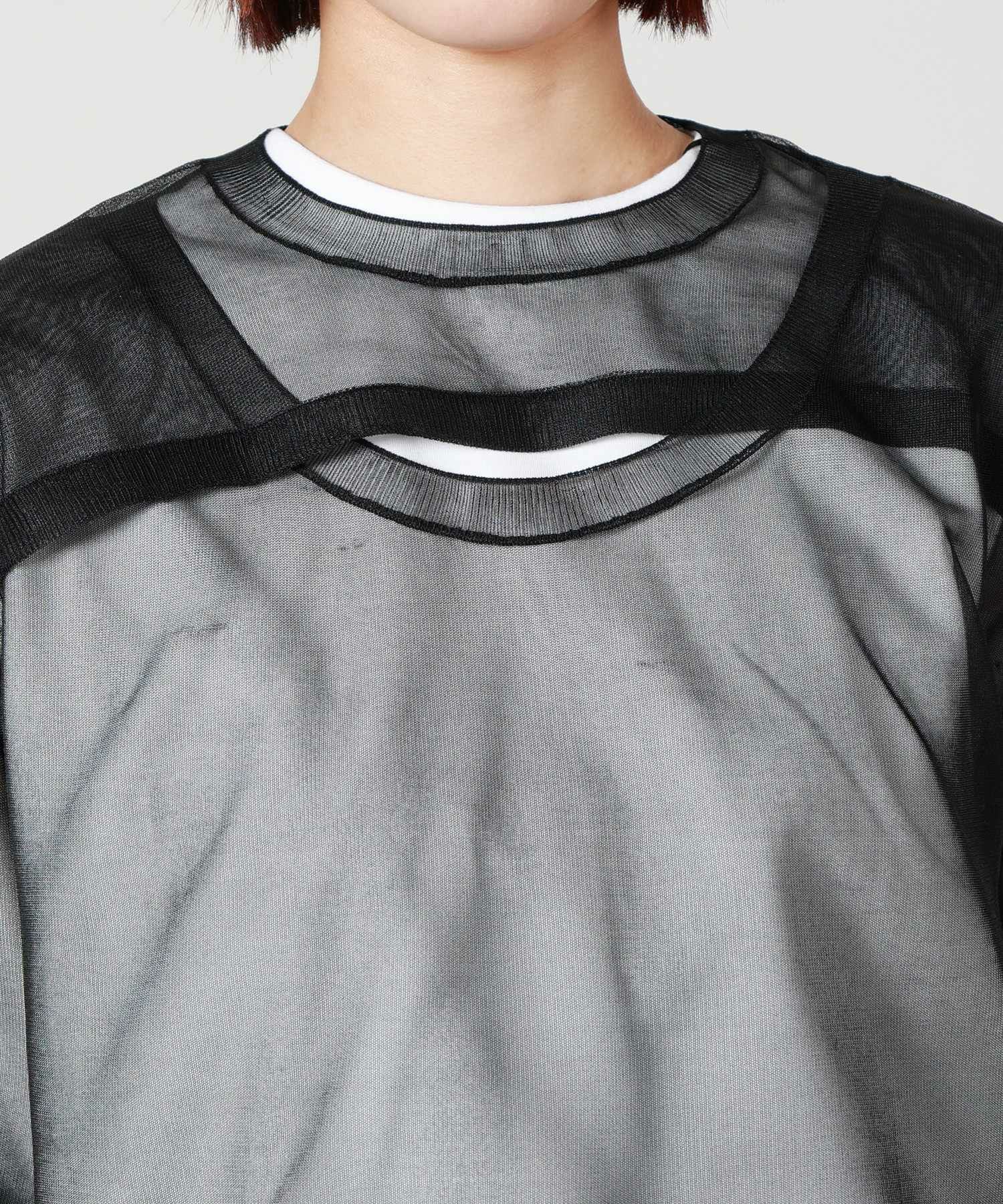 HYKE＊CREW NECK KNIT CREW NECK SWEATER-クルーネックセーター-HYKE（ハイク）通販| st company