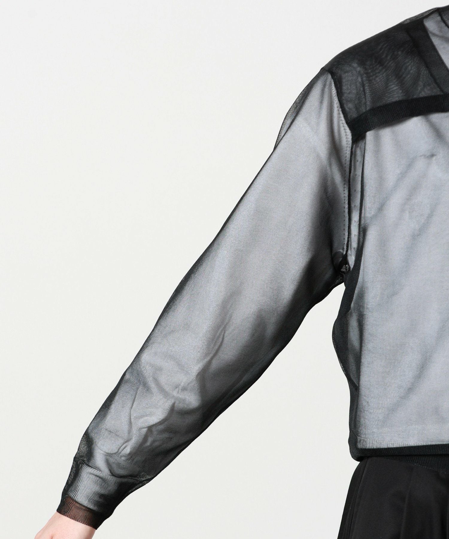 HYKE(ハイク)】 SHEER CREW NECK SWEATER｜PARIGOT ONLINE（パリゴ