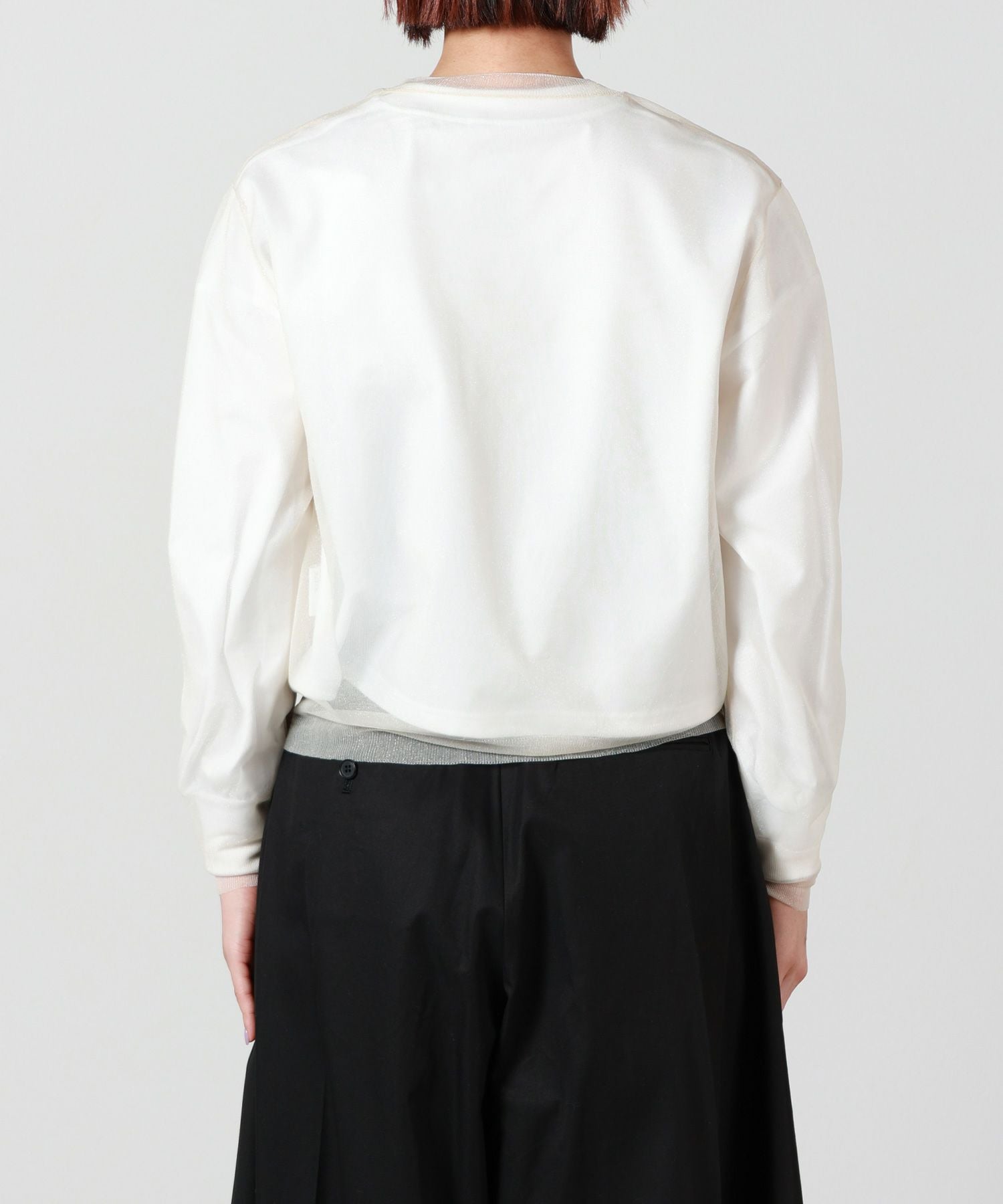 HYKE ハイク　新品タグ付き　クルーネックニット　ホワイト HYKE(ハイク)】 SHEER CREW NECK SWEATER｜PARIGOT ONLINE（パリゴ