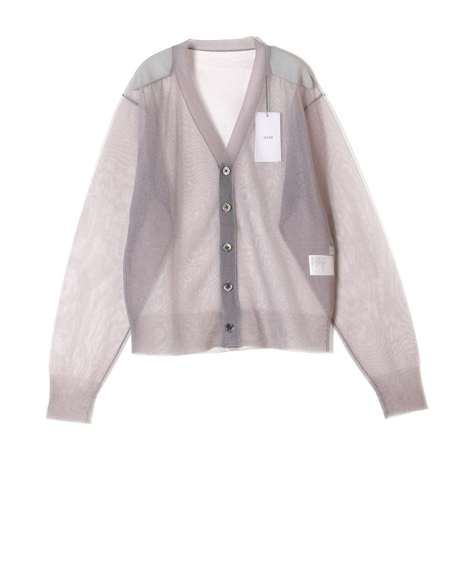 HYKE(ハイク)】 SHEER SWEATER CARDIGAN｜PARIGOT ONLINE（パリゴ