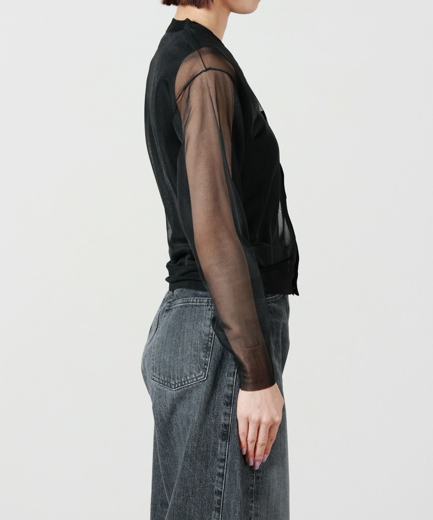 HYKE⭐︎シアーカーディガン HYKE(ハイク)】 SHEER SWEATER CARDIGAN｜PARIGOT ONLINE（パリゴ
