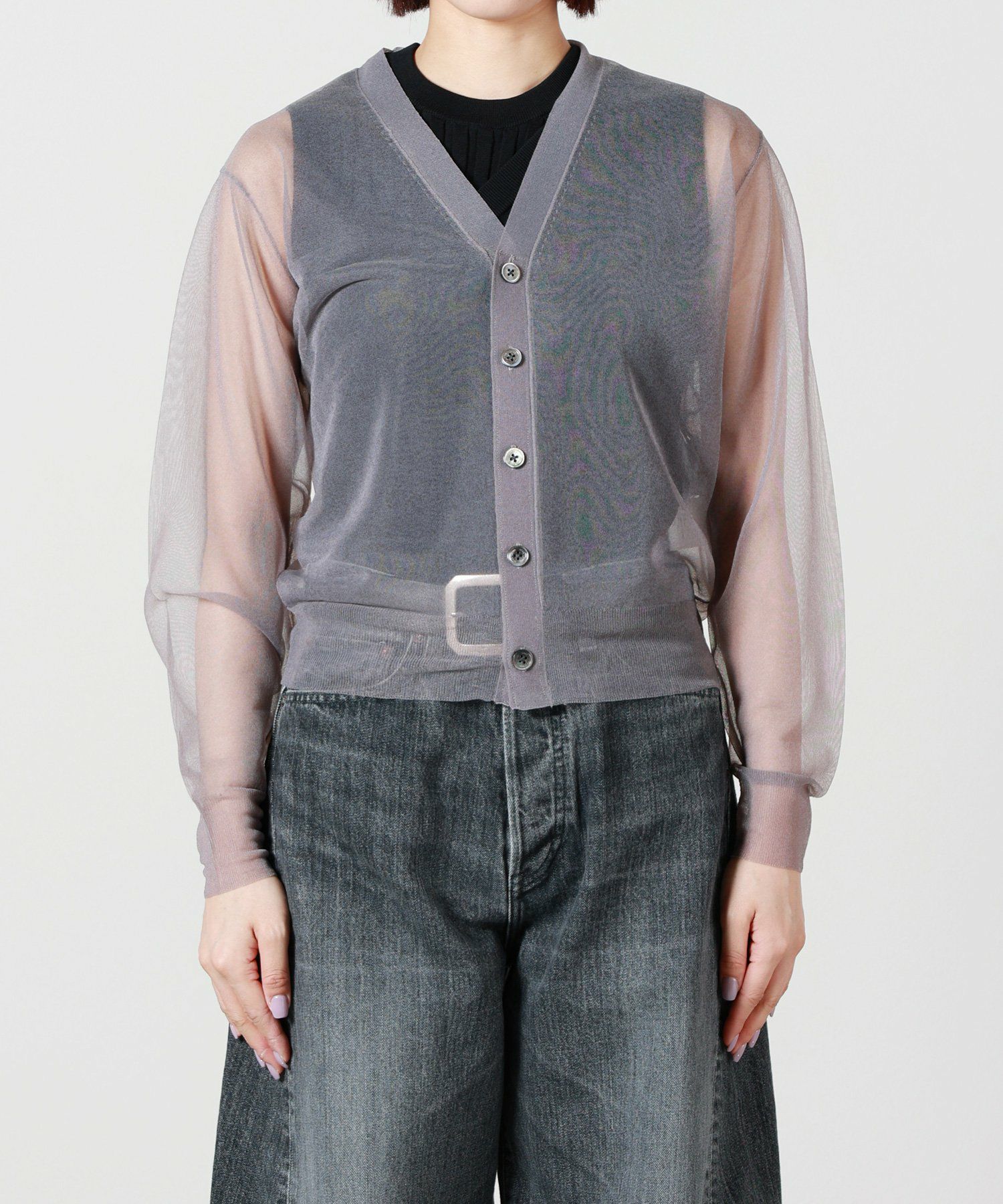 HYKE(ハイク)】 SHEER SWEATER CARDIGAN｜PARIGOT ONLINE（パリゴ