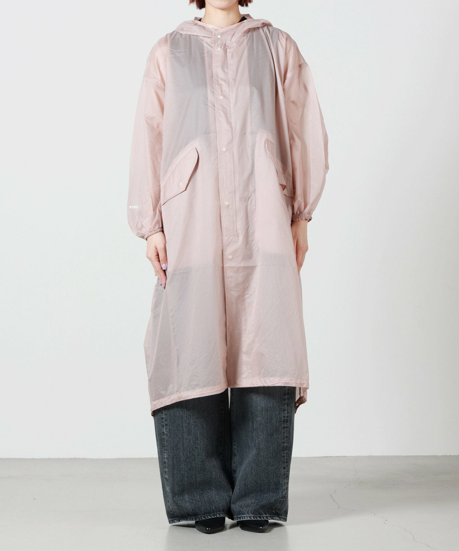 HYKE M51 FIELD PARKA ピンク　サイズ1 春コート MICRO RIPSTOP TYPE M―51 FIELD PARKA