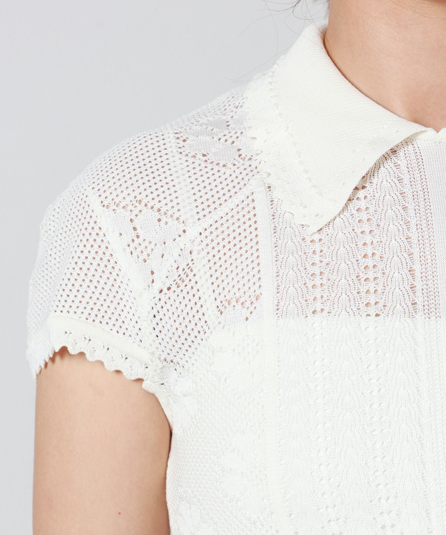 Mame Kurogouchi マメ クロゴウチLace Knitted Top 185193485_o6.jpg?