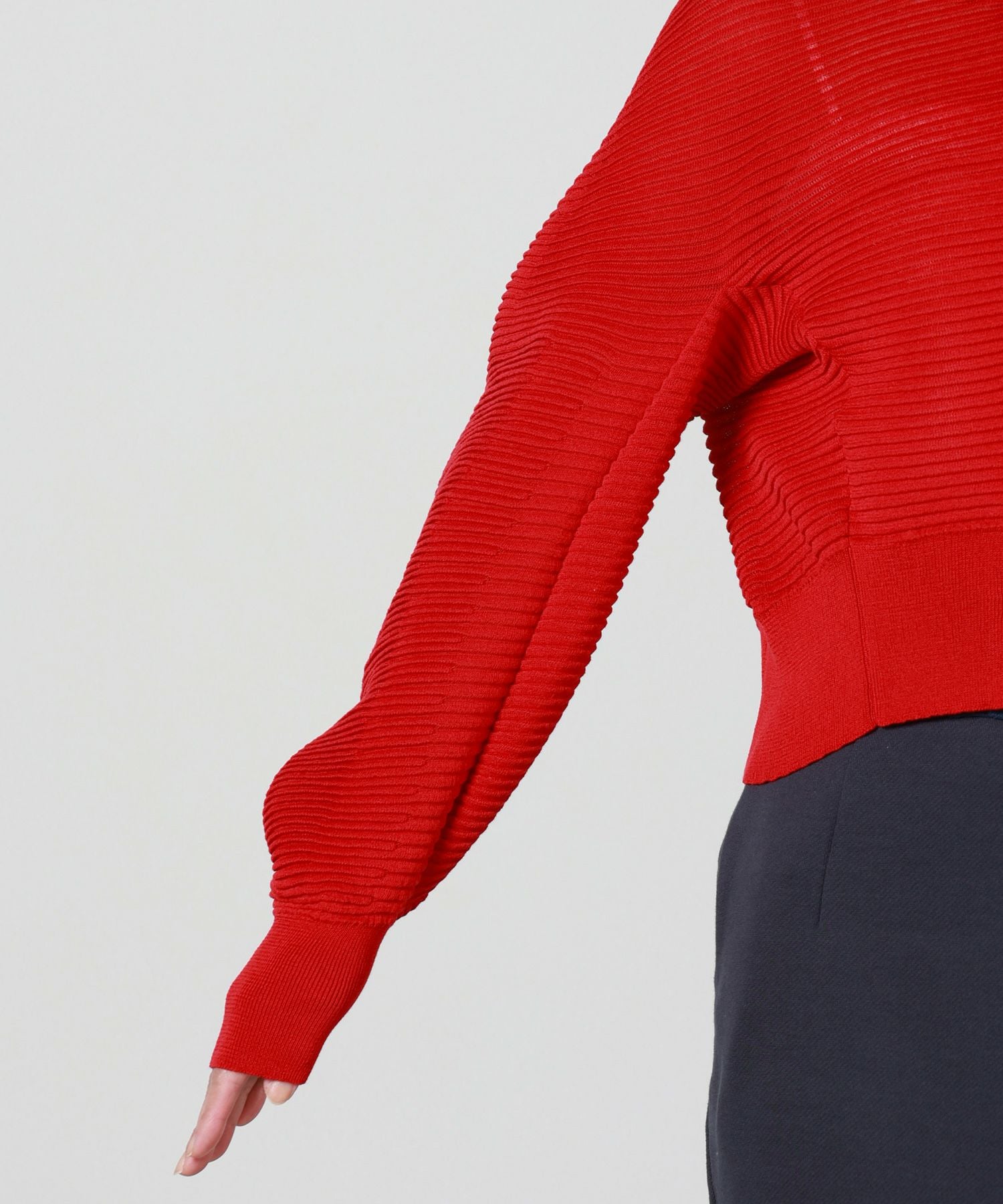 Mame Kurogouchi(マメ クロゴウチ)】 Curved Sleeve Knitted Cardigan