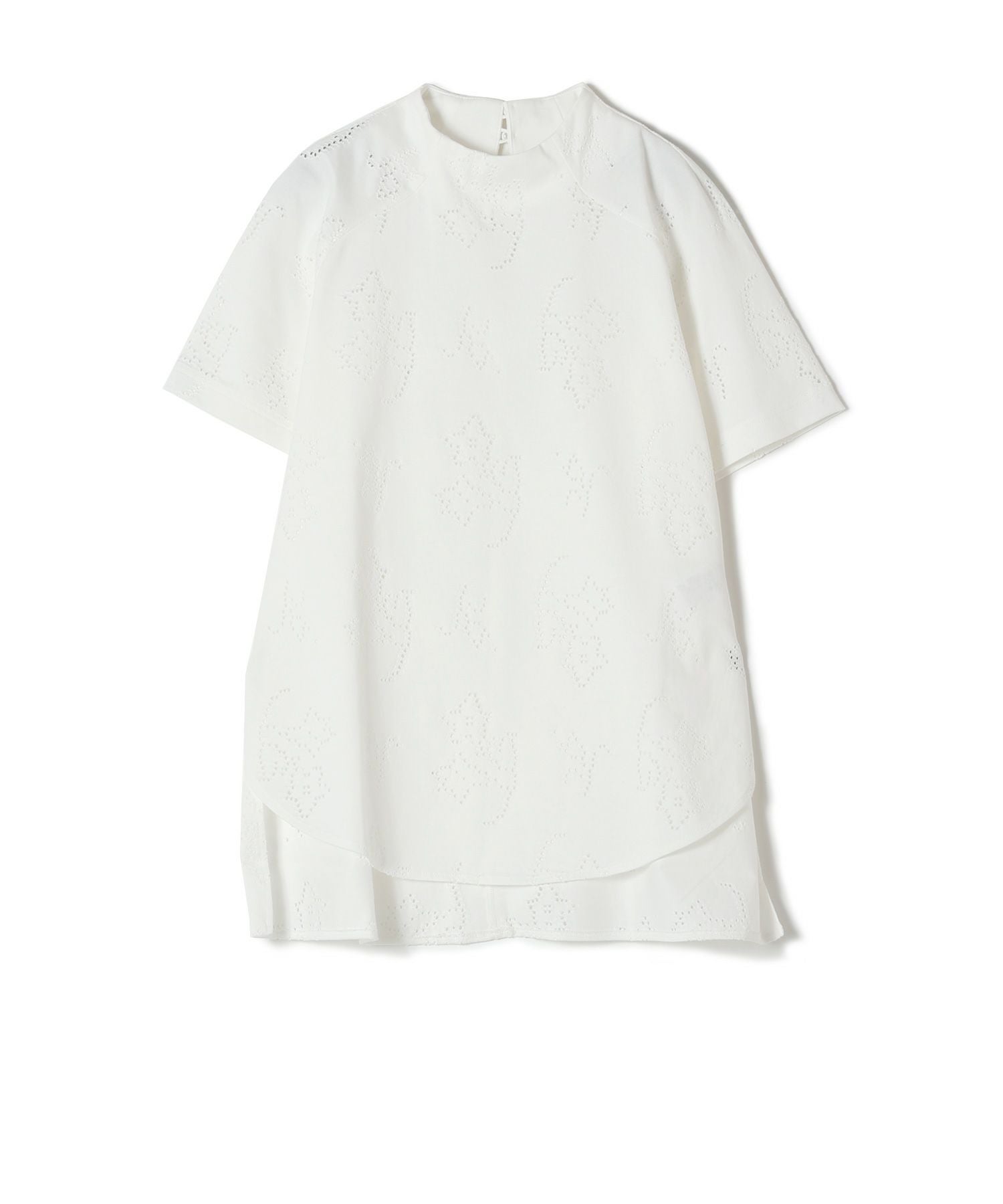 Mame Kurogouchi(マメ クロゴウチ)】 Eyelet Jersey Jacquard Top