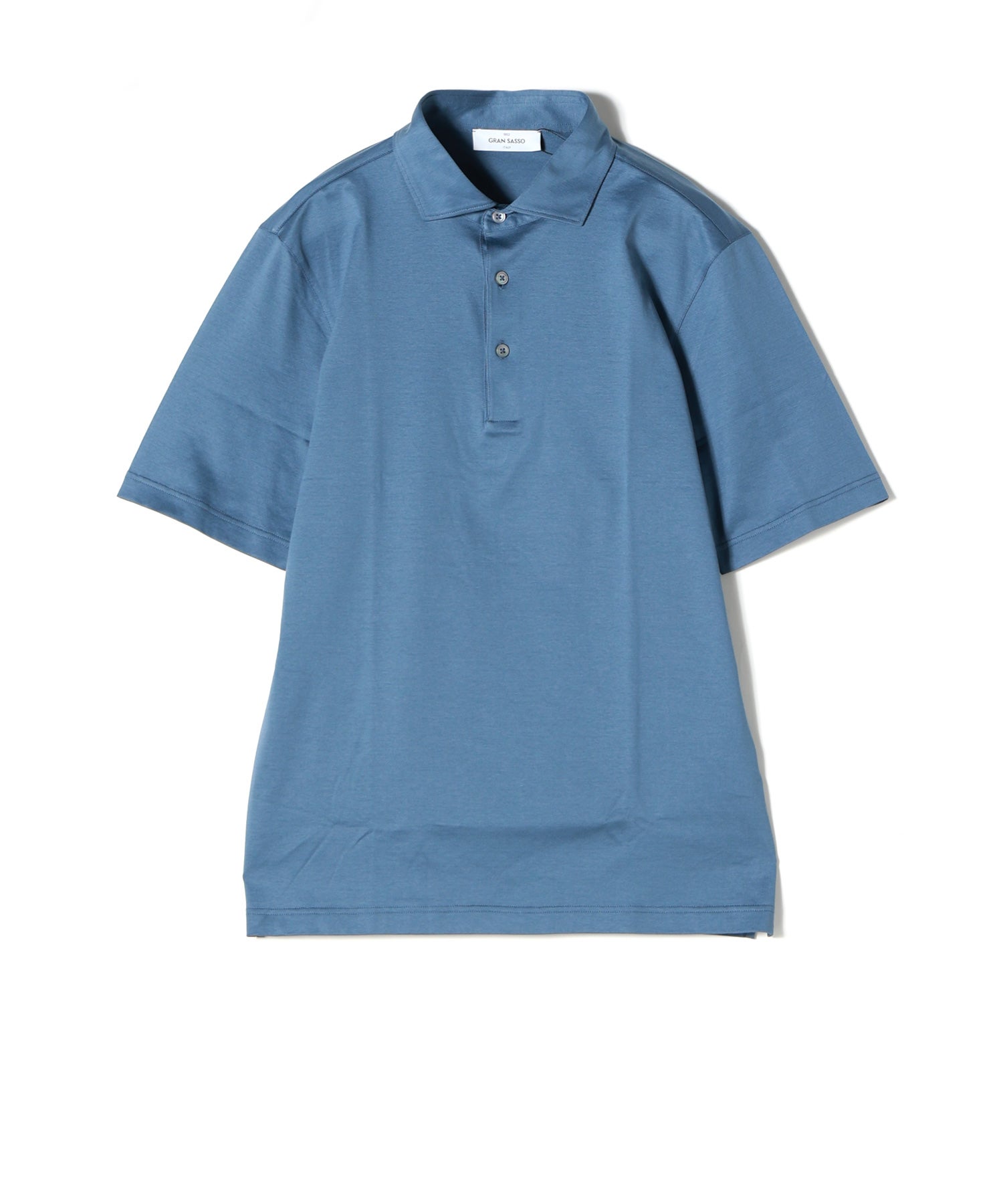 Gran Sasso(グランサッソ)】 マーセライズコットン 半袖ポロシャツ
