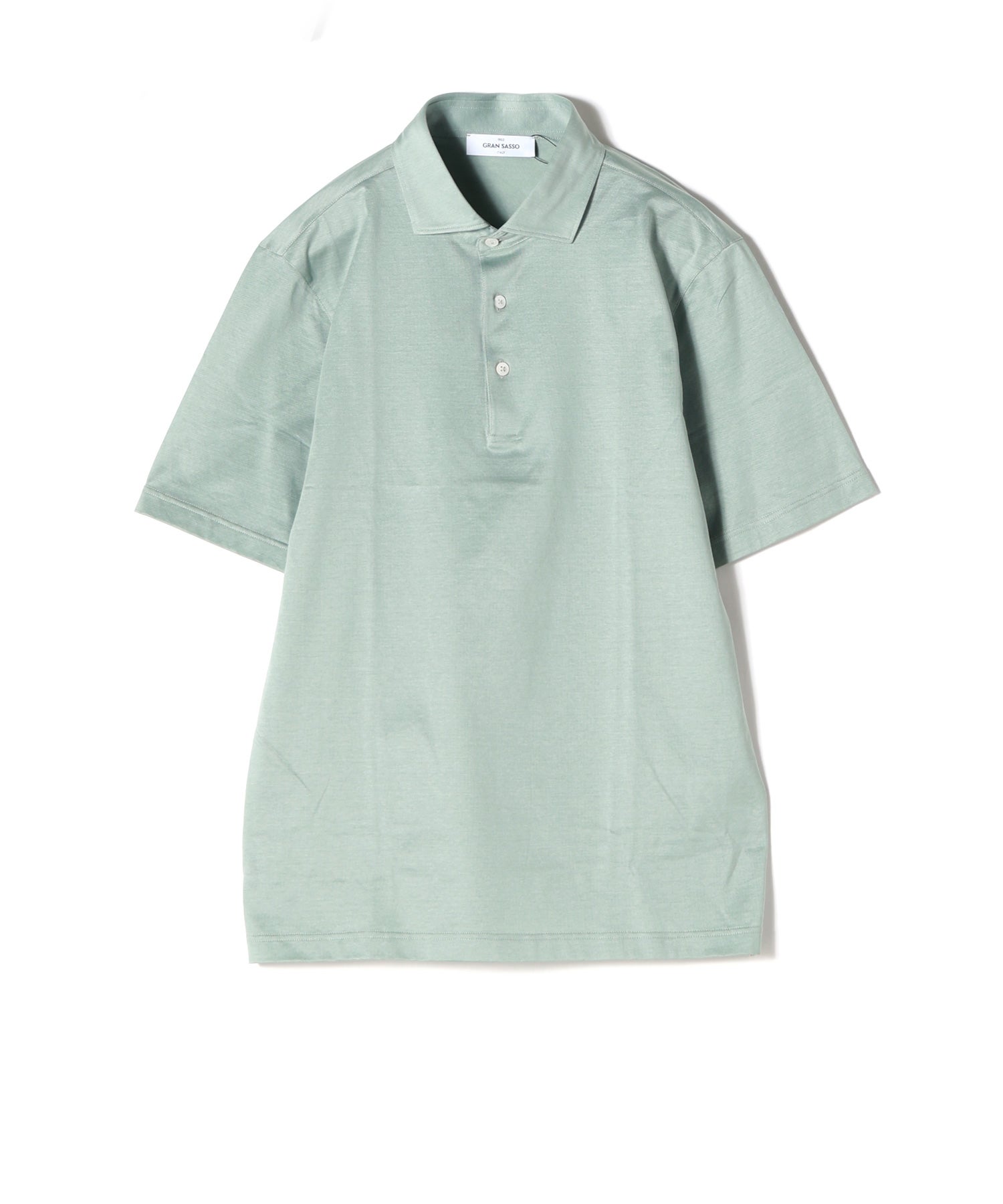 Gran Sasso(グランサッソ)】 マーセライズコットン 半袖ポロシャツ