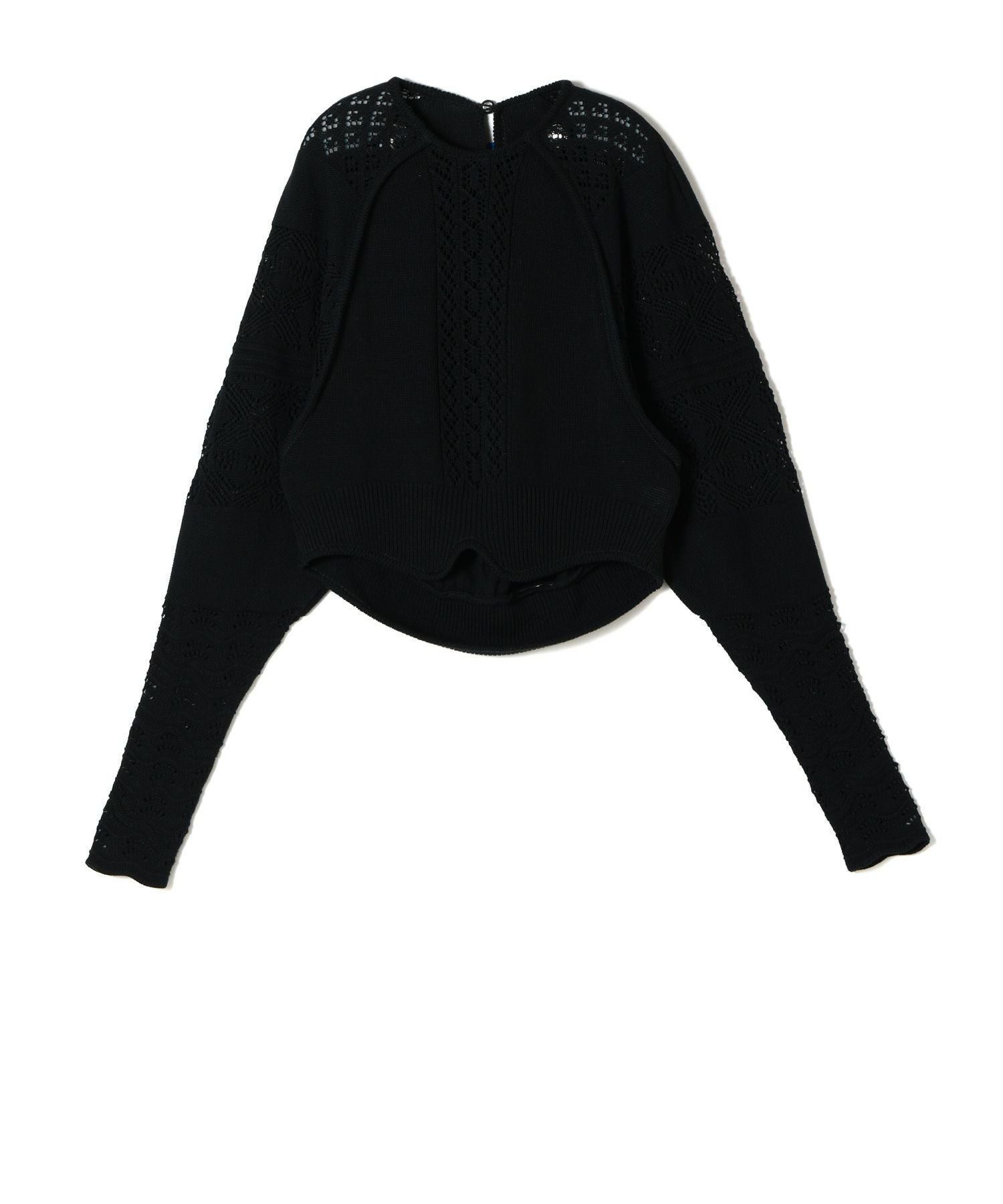 マメクロゴウチ 25SS Lace Knitted Top ニット セーター Lace Knitted Top-レースニットトップ-Mame Kurogouchi