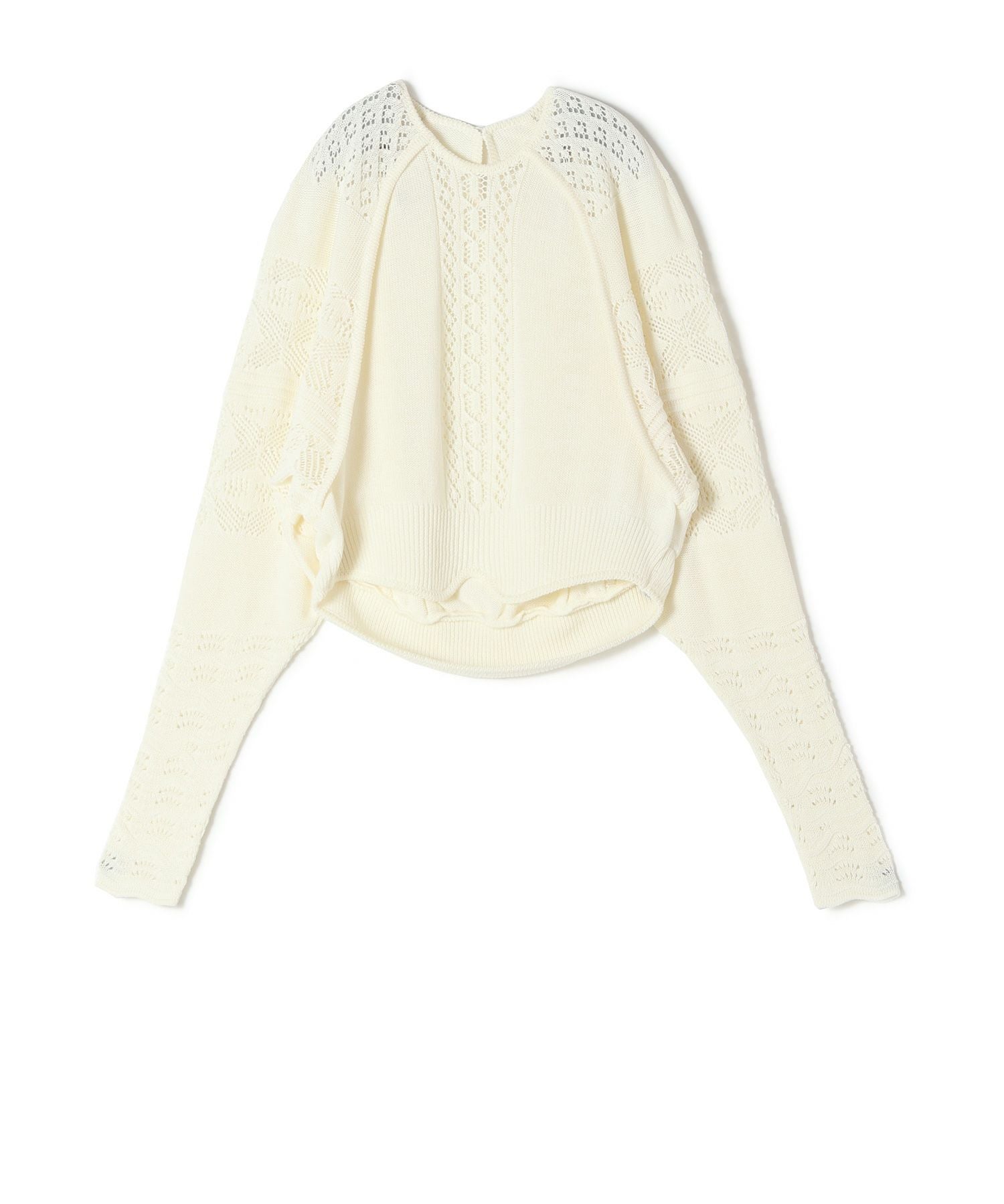 Mame Kurogouchi(マメ クロゴウチ)】 Lace Knitted Top｜PARIGOT