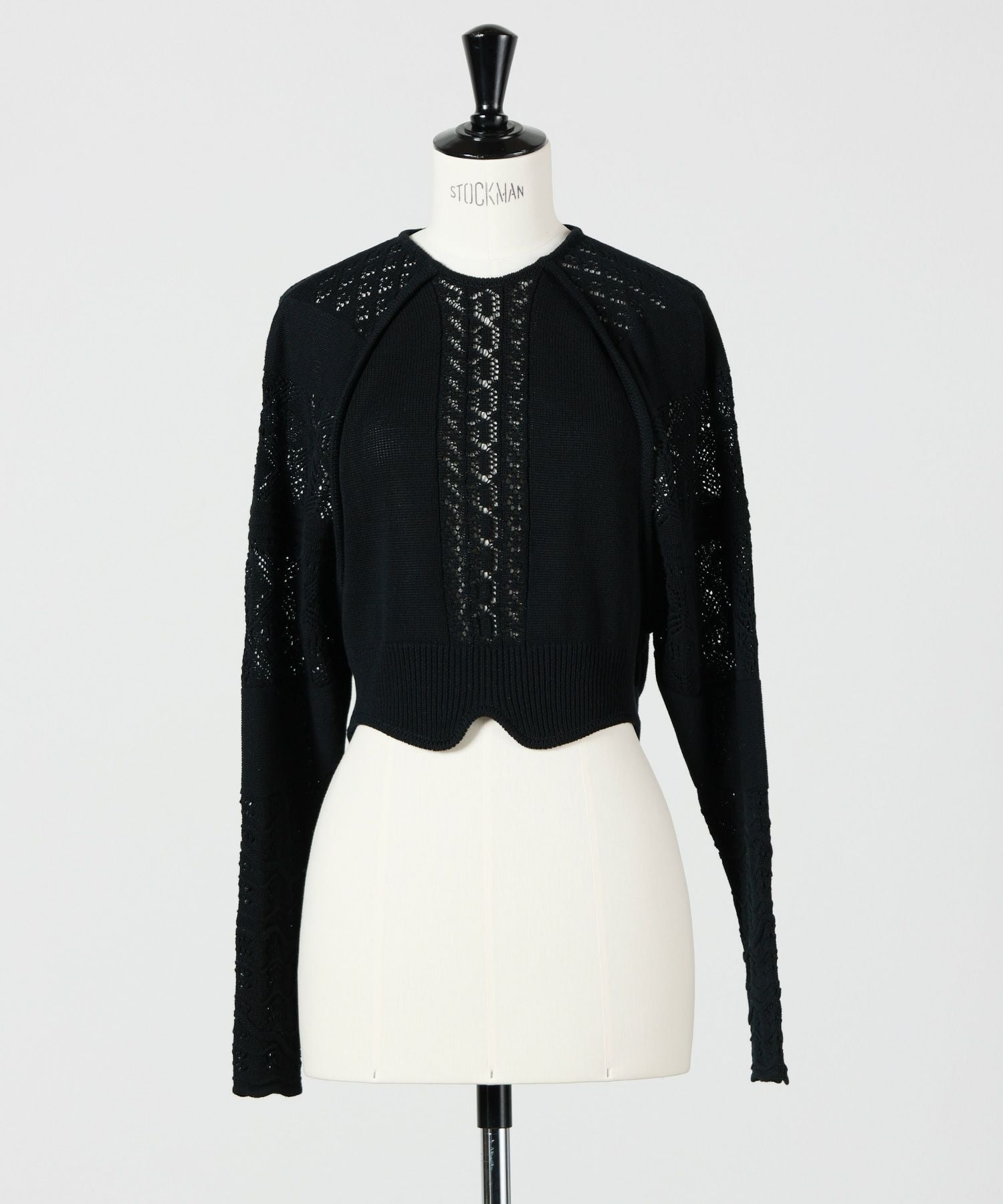 Mame Kurogouchi(マメ クロゴウチ)】 Lace Knitted Top｜PARIGOT