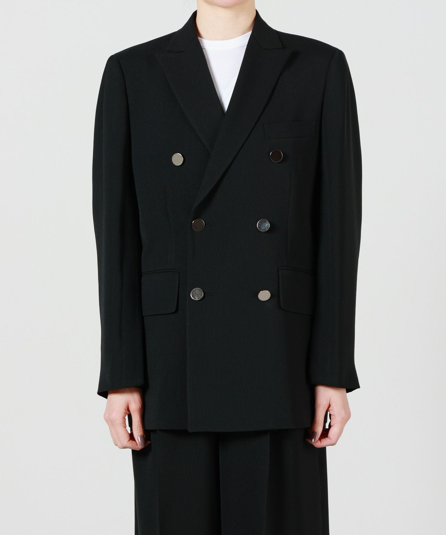 HYKE(ハイク)】 OXFORD DOUBLE-BREASTED BLAZER｜PARIGOT ONLINE