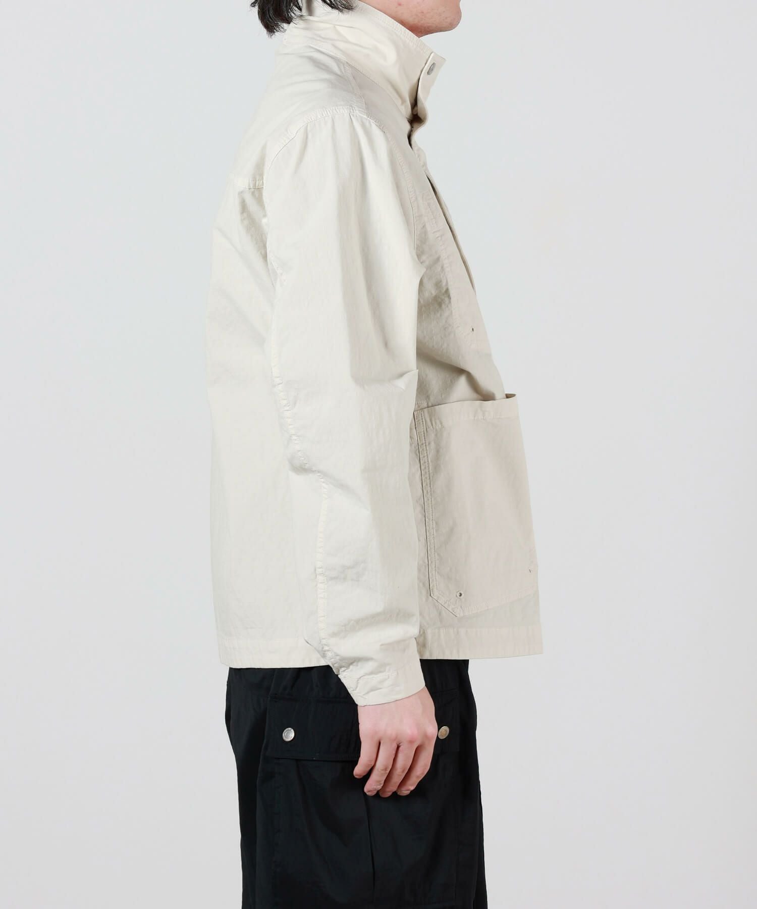 Stone  ホワイトジャケット　サイズM STONE ISLAND RASSO GOMMATO JACKET 80S 「ITALY製、WHITE、SIZE M