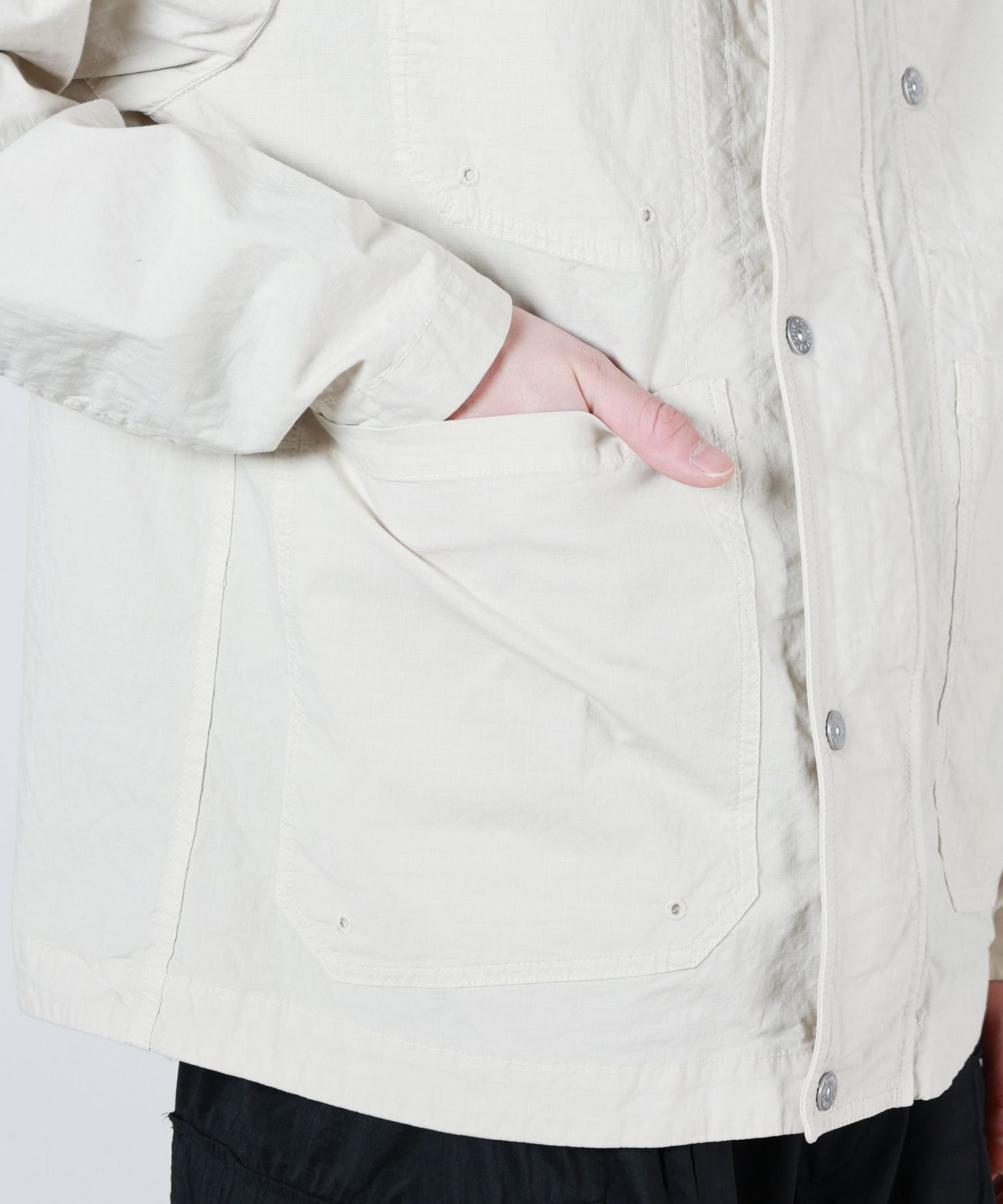 希少‼️STONE 　2015ss ホワイトジャケット STONE ISLAND(ストーンアイランド)】 MIL-SPEC STRETCH ジャケット