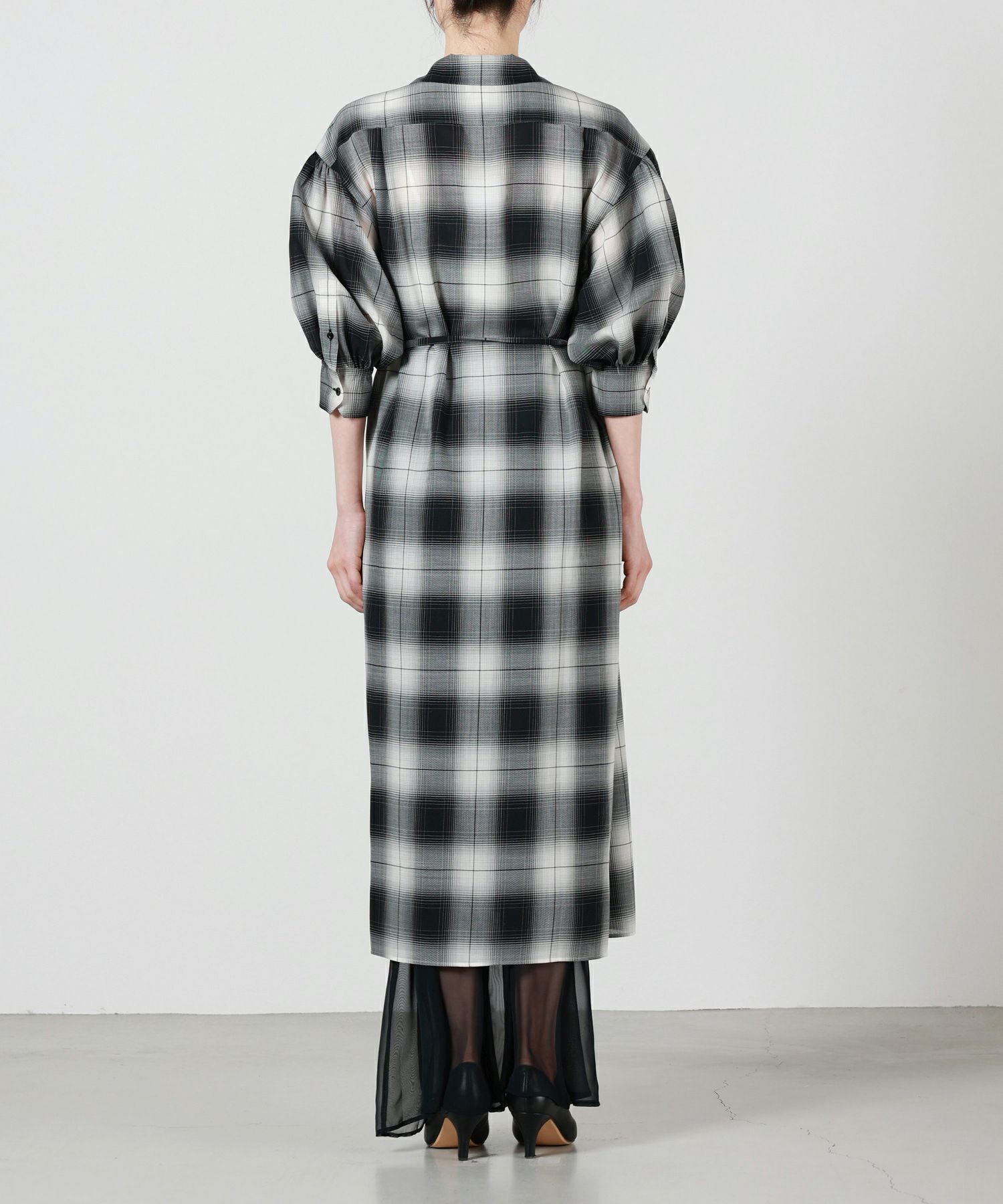 HYKE(ハイク)】 T/W OMBRE CHECK DRESS｜PARIGOT ONLINE（パリゴ