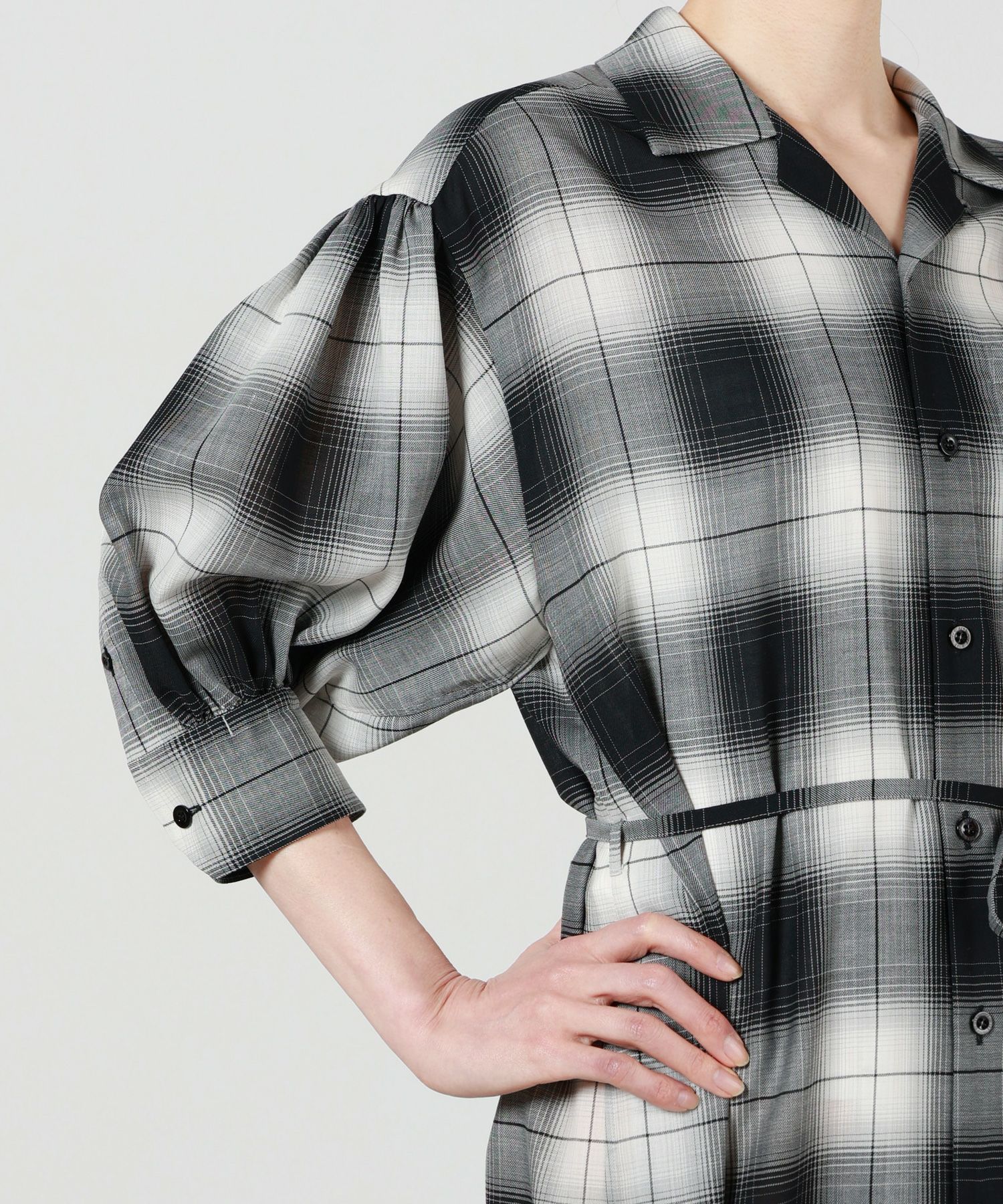 HYKE(ハイク)】 T/W OMBRE CHECK DRESS｜PARIGOT ONLINE（パリゴ