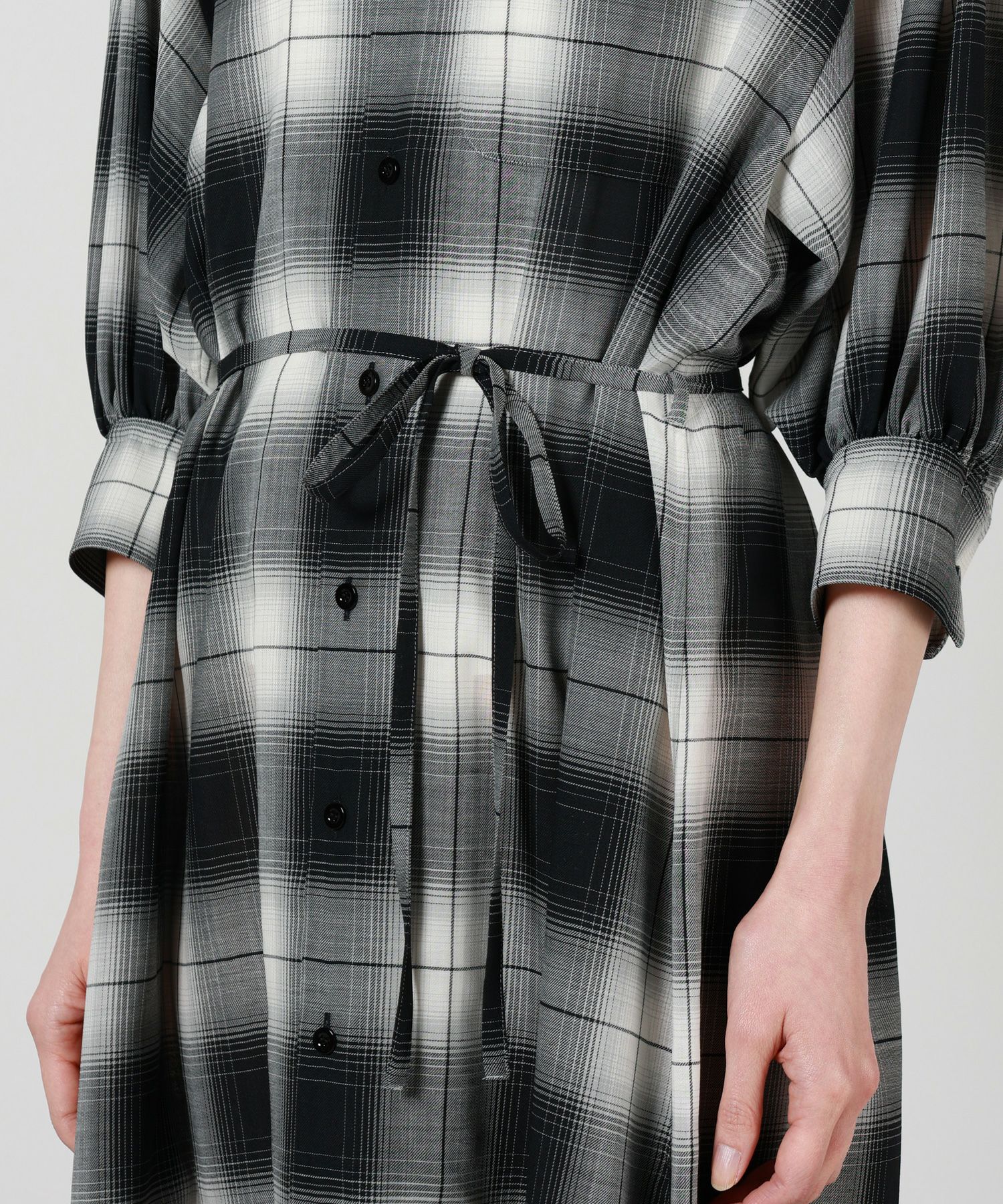 HYKE(ハイク)】 T/W OMBRE CHECK DRESS｜PARIGOT ONLINE（パリゴ