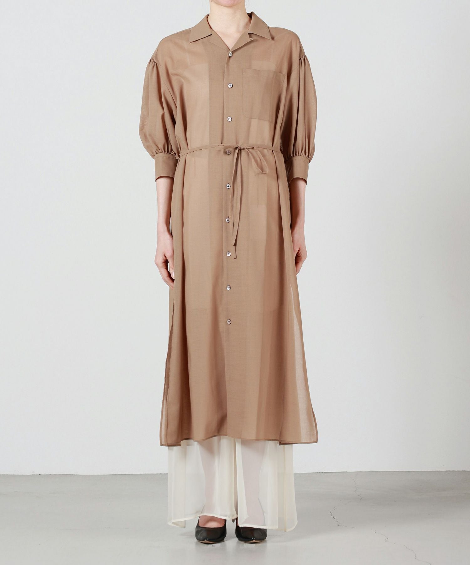 HYKE(ハイク)】 T/W VOILE BALLOON SLEEVE DRESS｜PARIGOT ONLINE