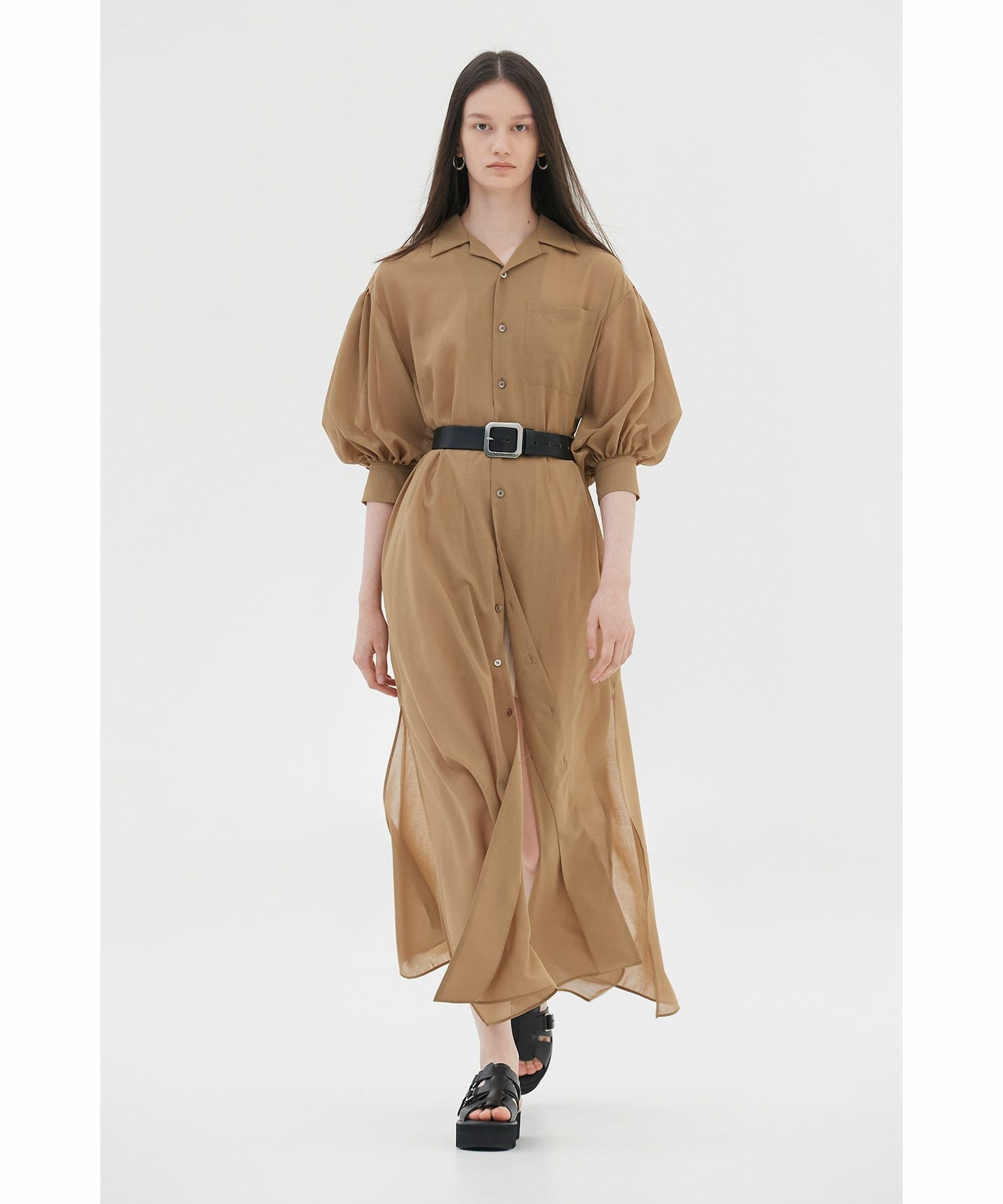 HYKE(ハイク)】 T/W VOILE BALLOON SLEEVE DRESS｜PARIGOT ONLINE