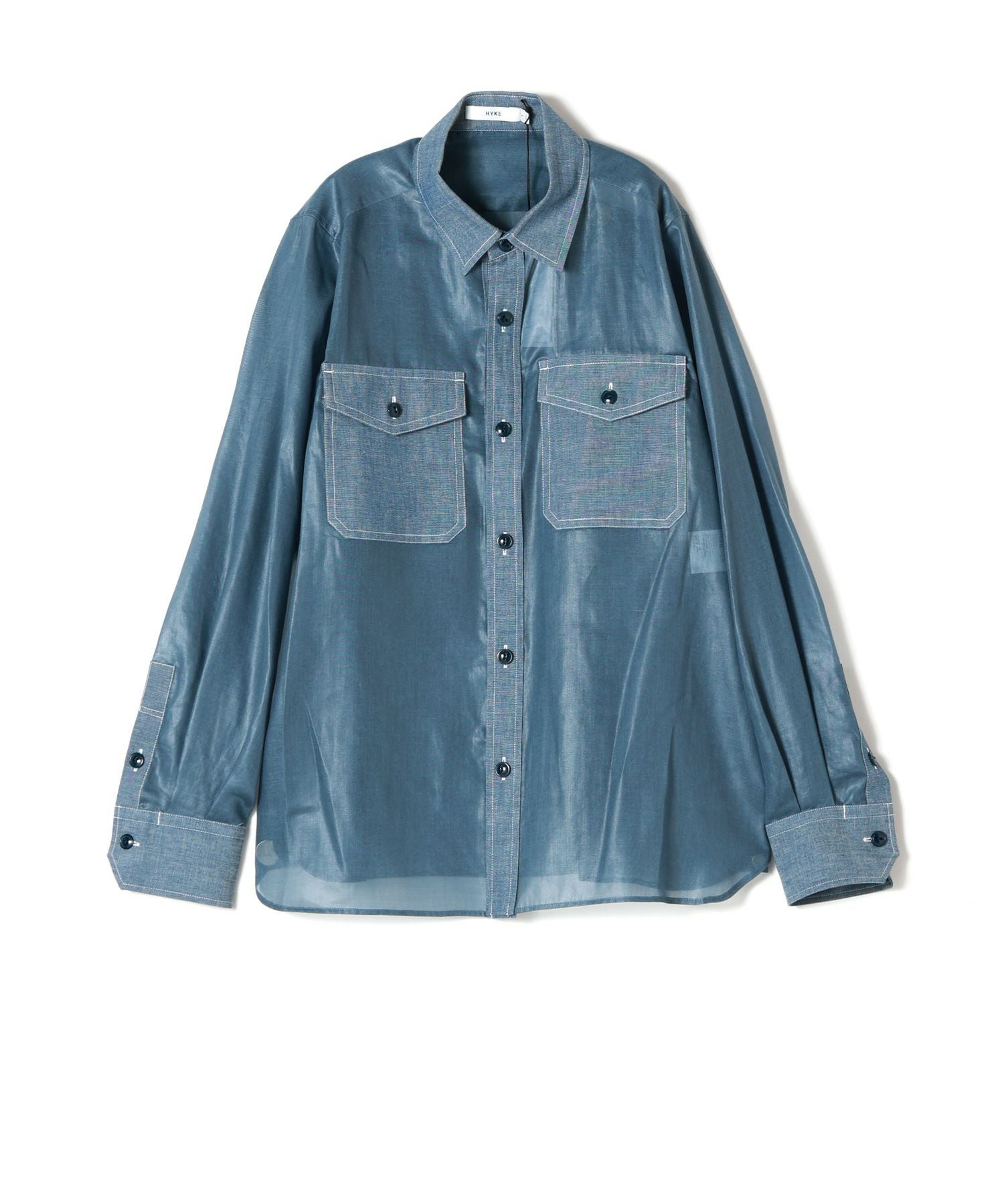 ハイク HYKE シャツ HYKE - 新品 HYKE ハイク T/C BIG SHIRT ビッグシャツ 2024ssの通販 by