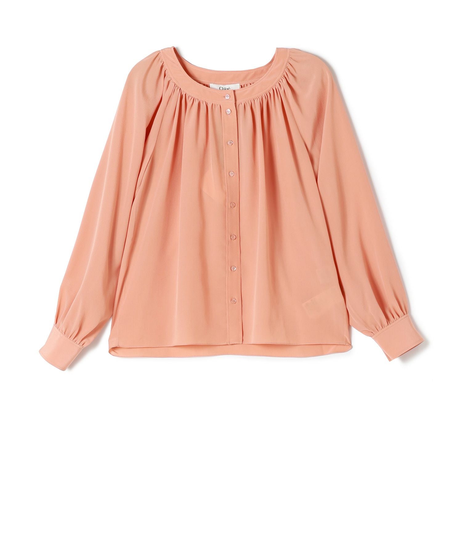 Chloe(クロエ)】 クレープデシン製スクープネックブラウス｜PARIGOT
