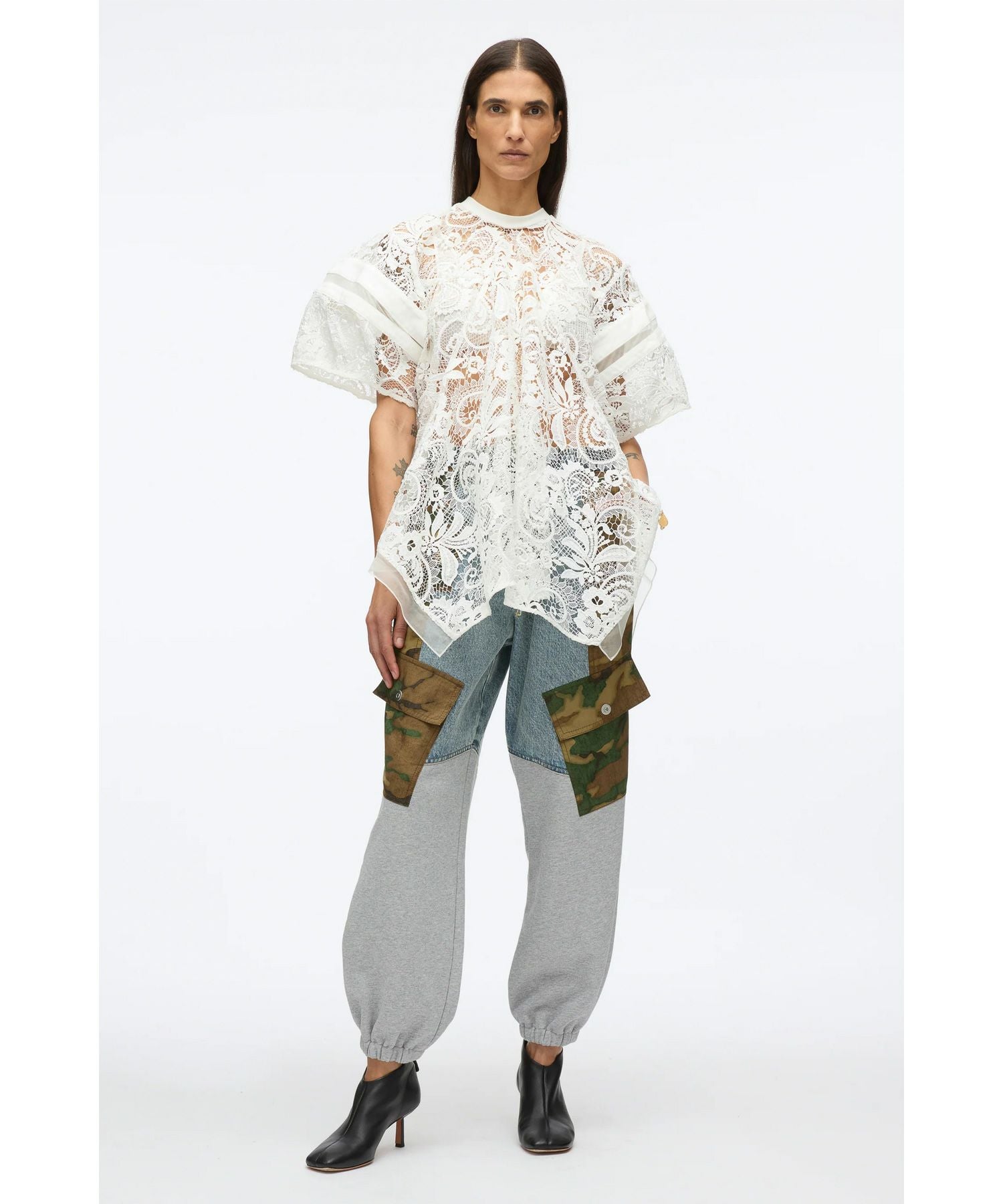 3.1 Phillip Lim(スリーワン フィリップリム)】 CORDED EMBROIDERED