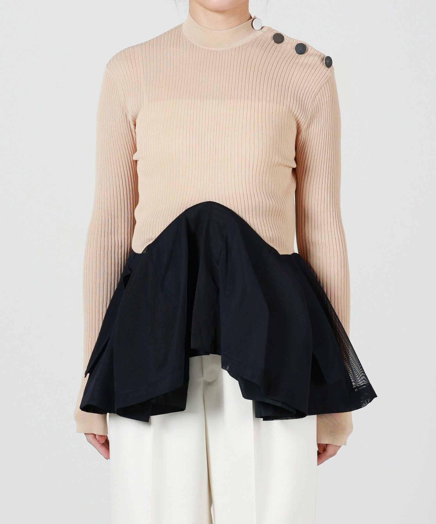 TOGA - togapulla リブニットプルオ一バ一 TOGA PULLA(トーガプルラ)】 RIB KNIT PULLOVER｜PARIGOT ONLINE