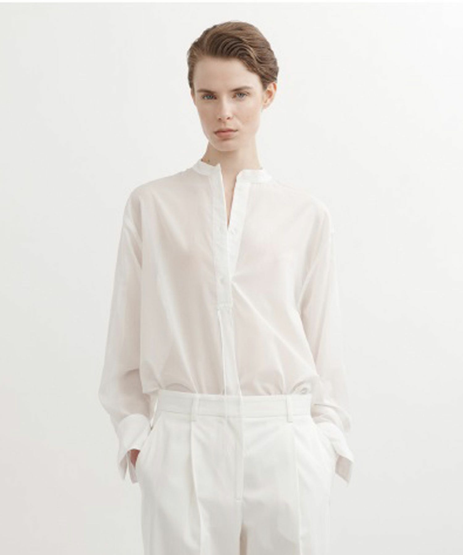 TOTEME(トーテム)】 Stand-collar shirt｜PARIGOT ONLINE（パリゴ