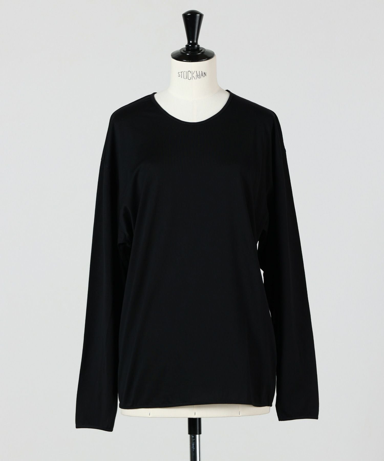 LEMAIRE / ルメール | コットン クルーネック カットソー | M | ブラック | レディース LEMAIRE(ルメール)】 LS RELAXED TEE｜PARIGOT ONLINE（パリゴオンライン）