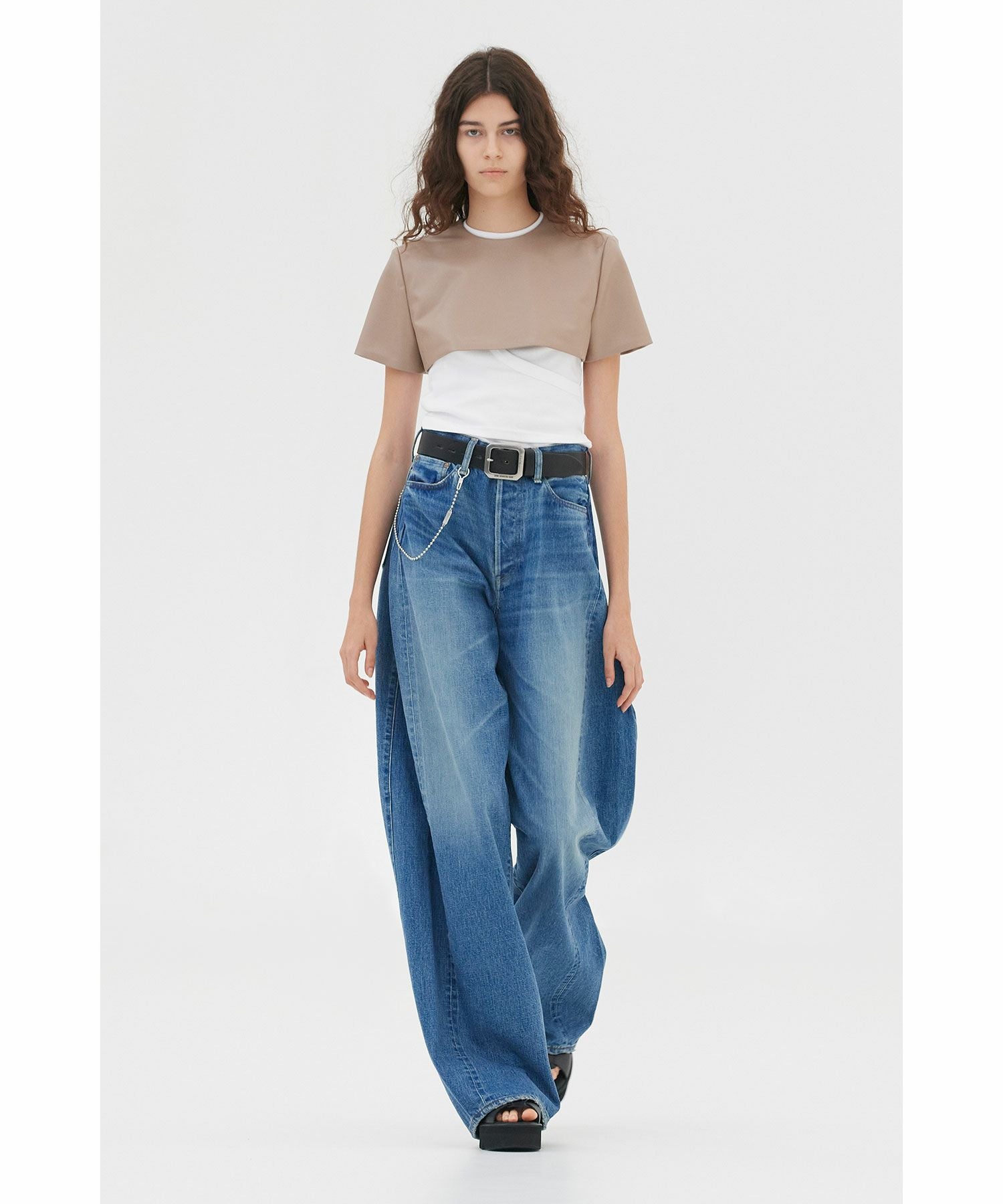 HYKE(ハイク)】 DENIM BARREL LEG JEANS｜PARIGOT ONLINE（パリゴ