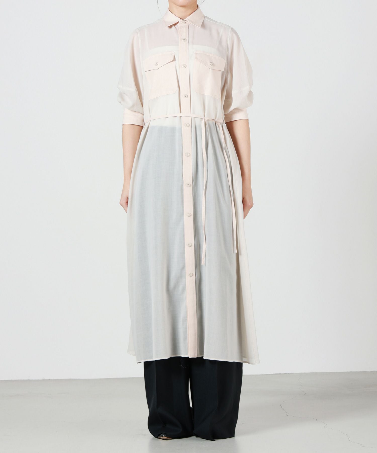 HYKE(ハイク)】 SHEER TWILL DRESS｜PARIGOT ONLINE（パリゴオンライン）