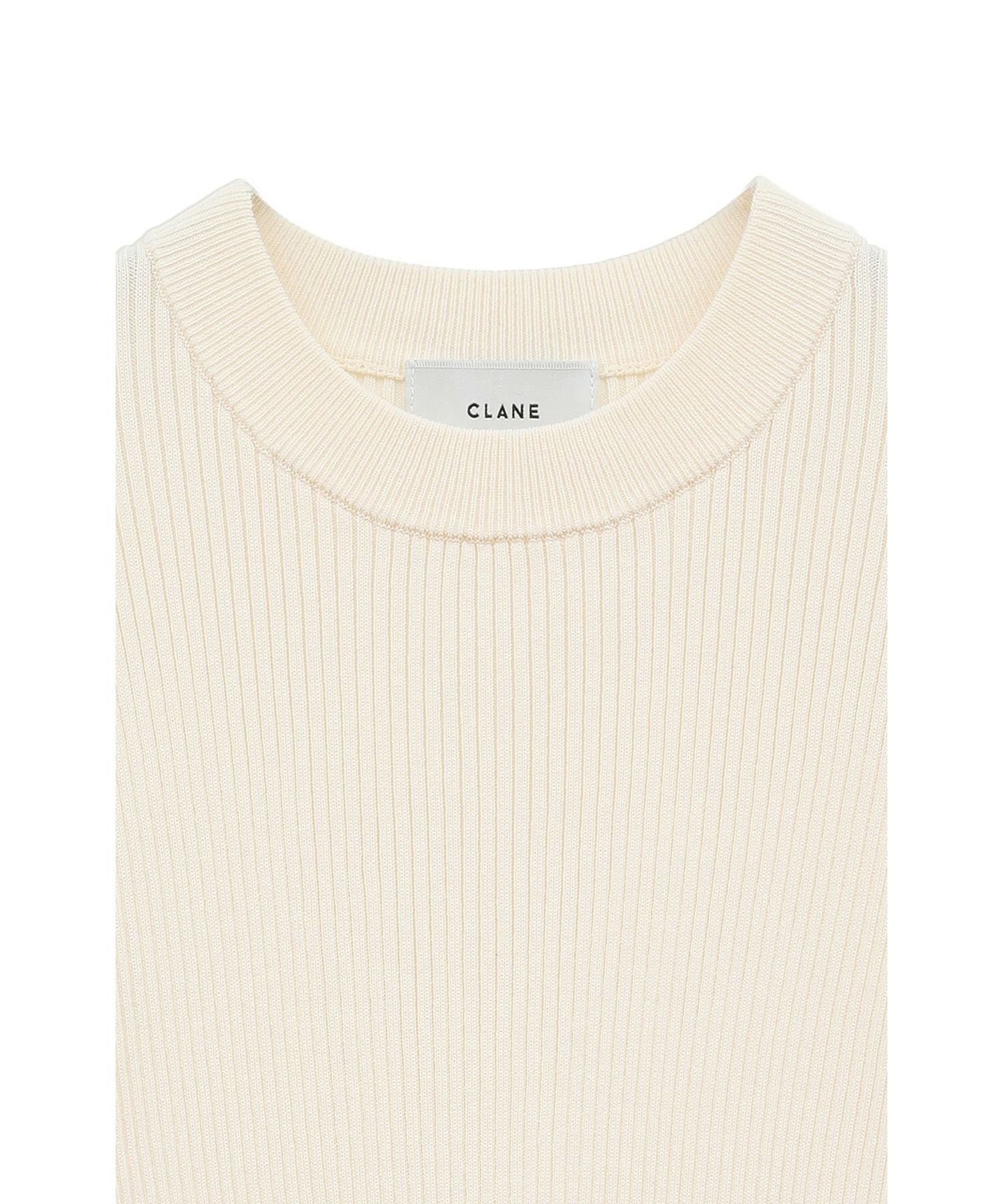 CLANE(クラネ)】 H/N HALF SLEEVE RIB KNIT TOPS｜PARIGOT ONLINE