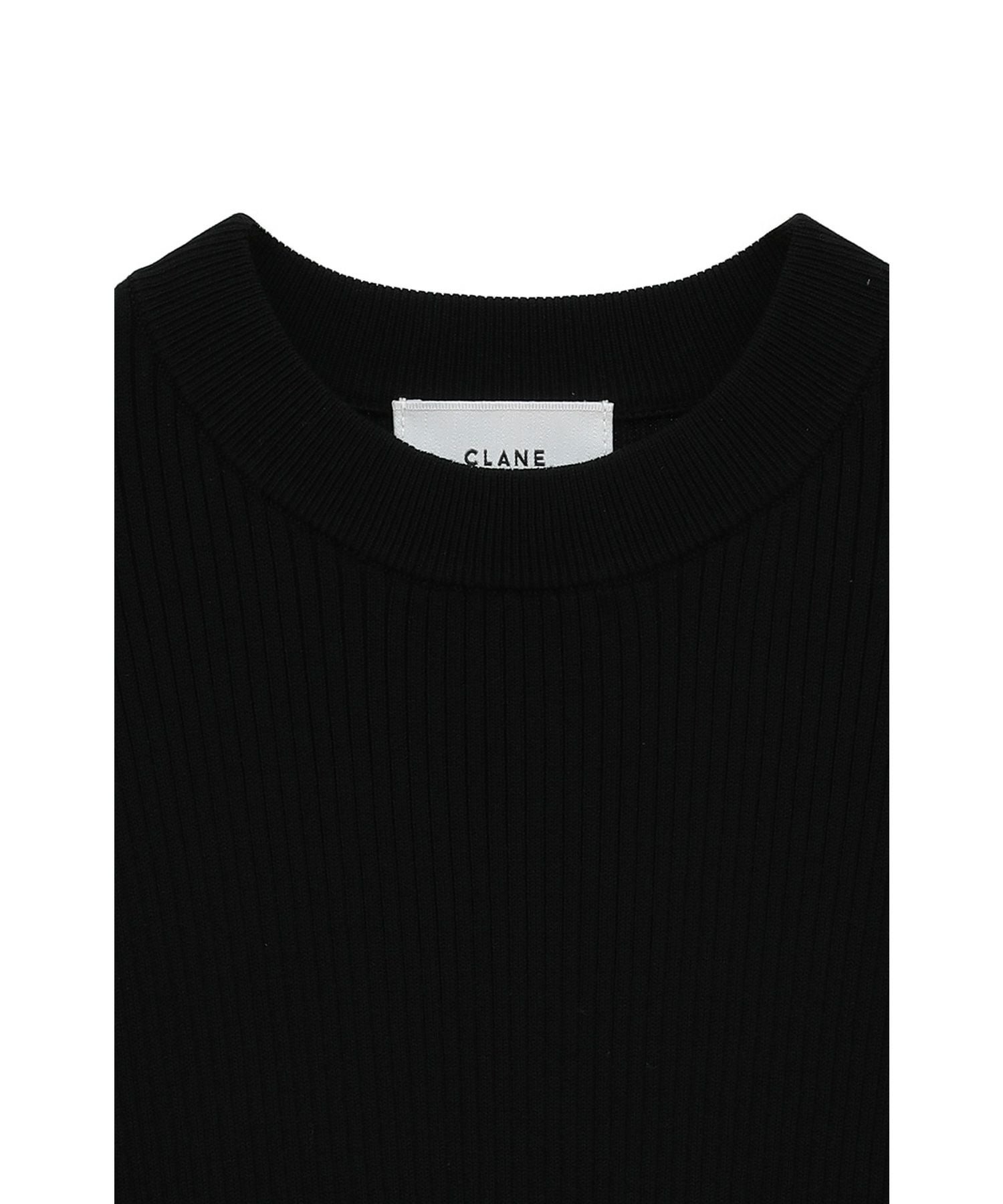 CLANE(クラネ)】 H/N HALF SLEEVE RIB KNIT TOPS｜PARIGOT ONLINE