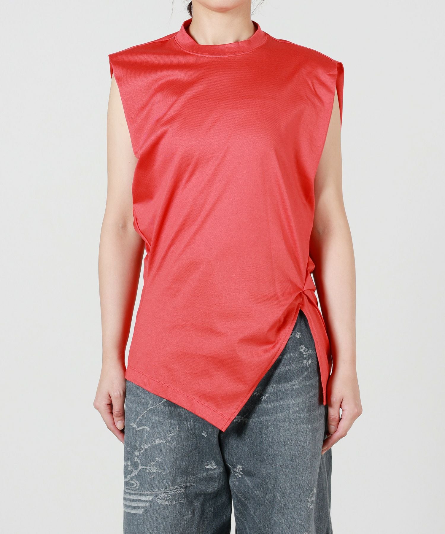 Mame Kurogouchi(マメ クロゴウチ)】 Cotton Jersey Asymmetric