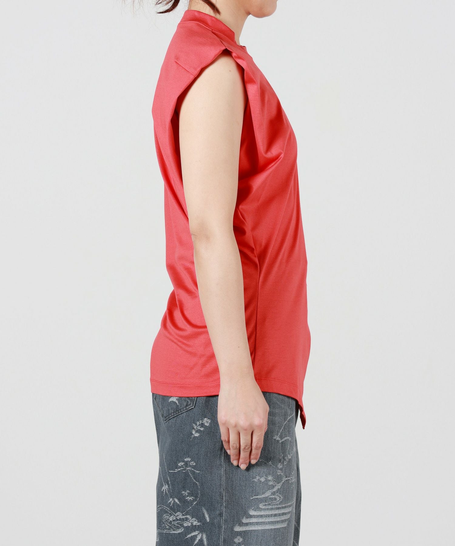 Mame Kurogouchi(マメ クロゴウチ)】 Cotton Jersey Asymmetric