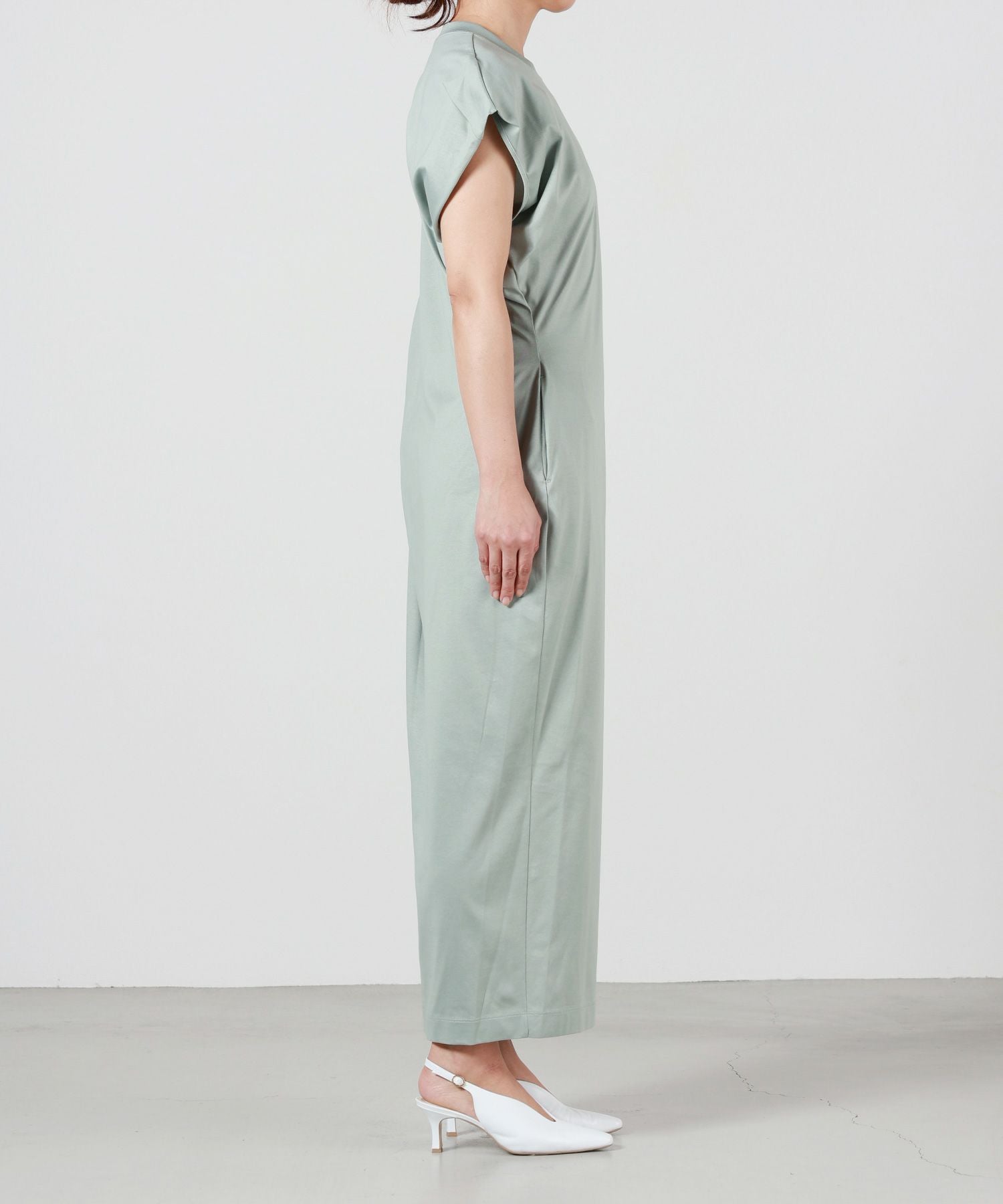Mame Kurogouchi(マメ クロゴウチ)】 Cotton Jersey Asymmetric Dress